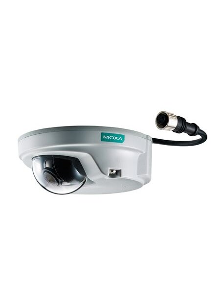 Moxa (VPort P06-1MP-M12-CAM36-T) EN50155, HD, compact IP camera, M12 connector, 1 audio-in, PoE, 3.6 mm lens, -40 to 70°C operating temperature 2