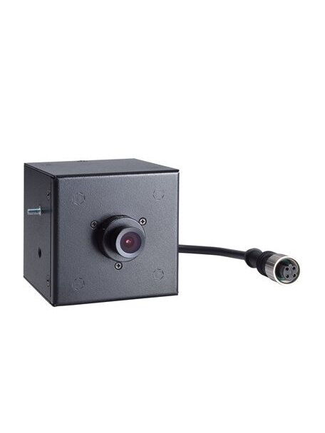 Moxa (VPort P06HC-1V80M-CT) EN 50155, HD image, cubic IP camera with M12 connector, PoE, 8.0 mm lens, -40 to 55°C operating temperature, conformal coating