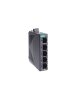 Moxa (EDS-2005-EL) Unmanaged Fast Ethernet switch with 5 10/100BaseT(X) ports, 12/24/48 power input, metal housing, -10 to 60°C operating temperature