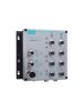 Moxa (TN-5510A-2GTX-WV-T) Layer 2 managed Ethernet switch with 8 10/100BaseT(X) and 2 10/100/1000BaseT(X) ports with M12 connector, 24 to 110 VDC dual power input, -40 to 75°C operating temperature