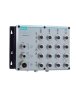 Moxa (TN-5518A-2GTXBP-WV-CT-T) Layer 2 managed switch with 16 10/100BaseT(X) ports, 2 10/100/1000BaseT(X) ports with M12 connectors, 2 Gigabit Ethernet ports with bypass relay function, dual power input, 24 to 110 VDC, -40 to 75°C operating temperature, c