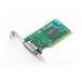 Moxa (CP-112UL-I-T) 2 prievadų RS-232/422/485 Žemo profilio universali PCI plokštė su optinis galvaninis atskyrimas, Darbinė temperatūra: -40...85 °C