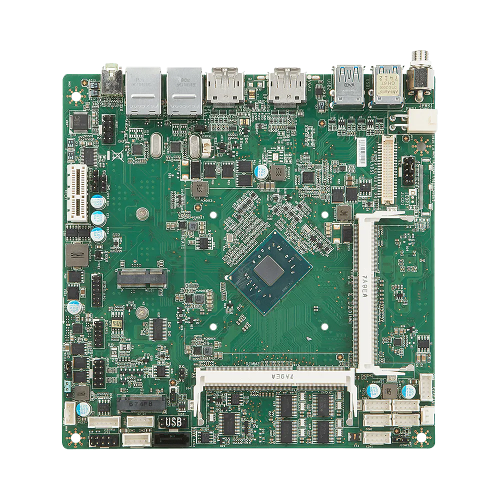 MSI IPC MS-98J0 Žemo profilio Mini-ITX plokštė be ventiliatoriaus (fanless industrial motherboard)