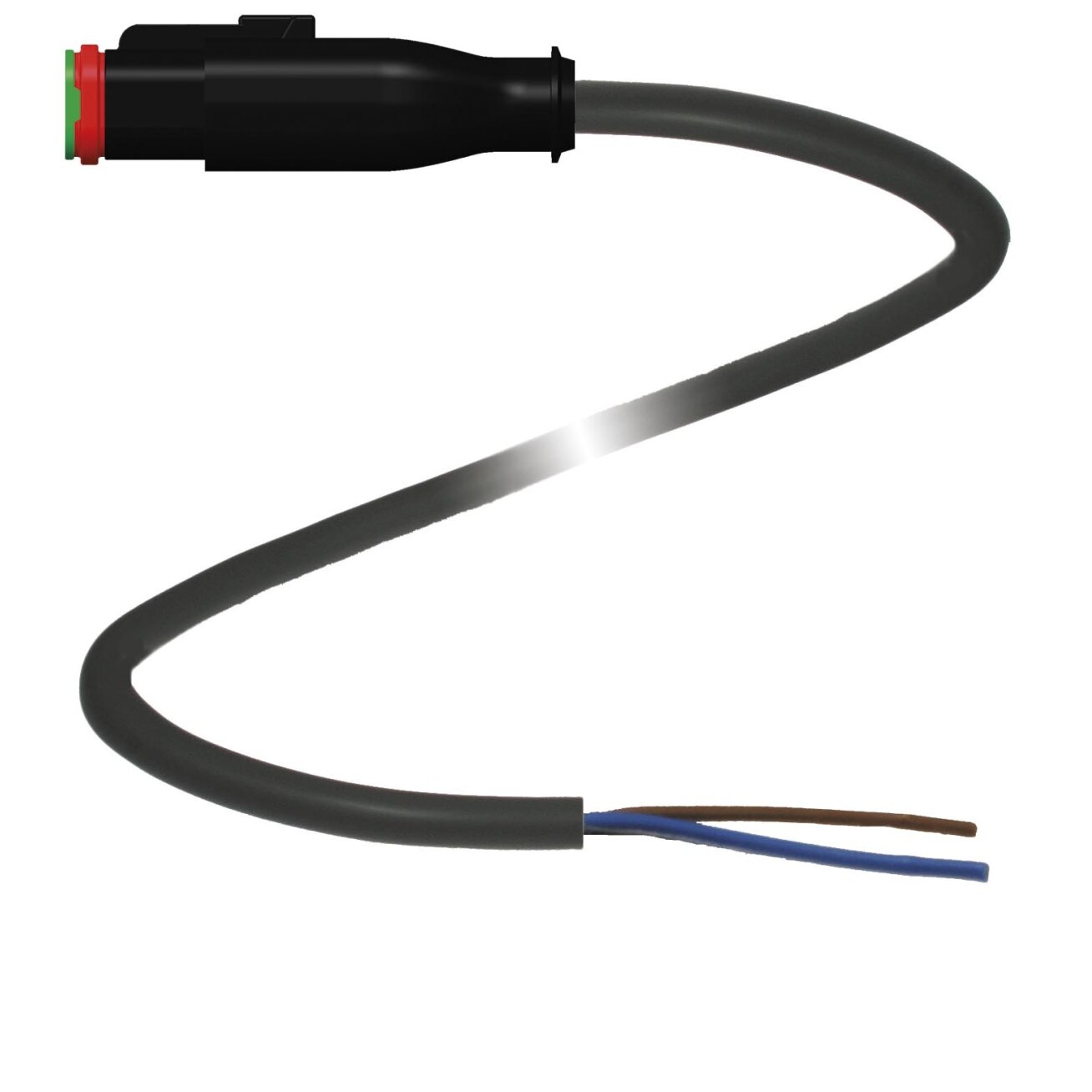 Pepperl+Fuchs DT2S-G-BK3M-PUR/0,75 (70116631) Kabelis su lizdine jungtimi
