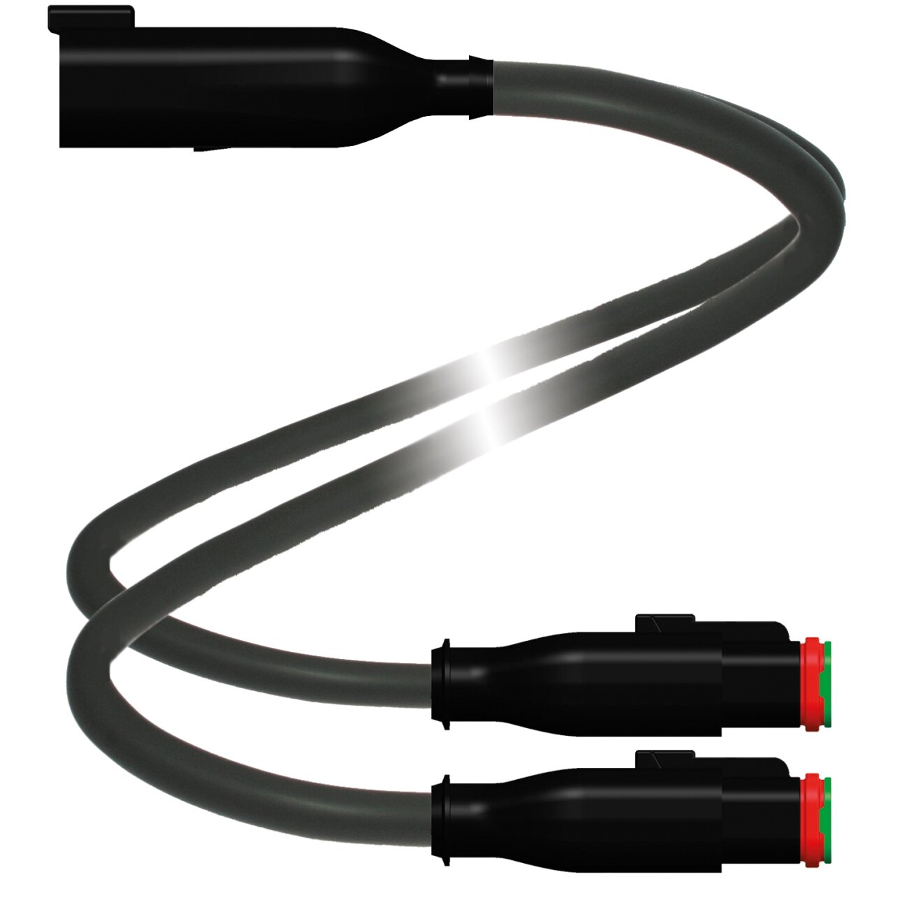 Pepperl+Fuchs DT2S/DT2S-G-0,3M-PUR-O1-T-DT4P (70112032) Kabelis su Y formos šakotuvu