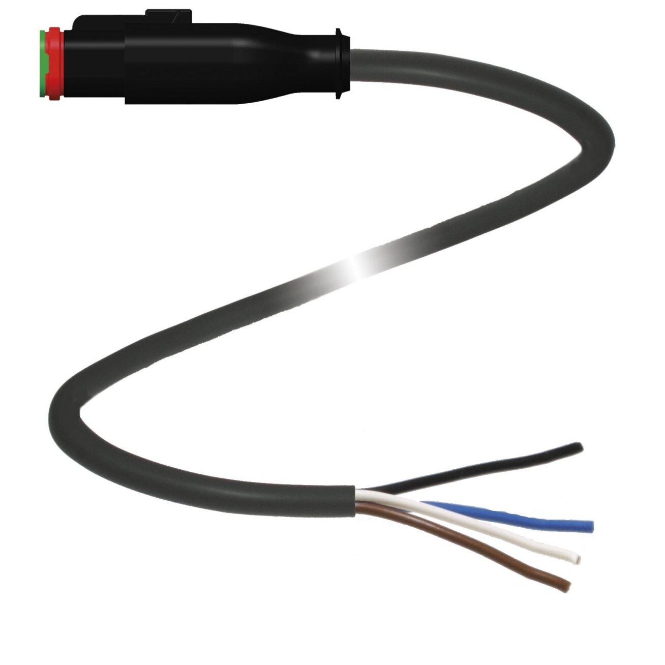 Pepperl+Fuchs DT4S-G-BK1,5M-PUR-O1 (305289) Kabelis su lizdine jungtimi