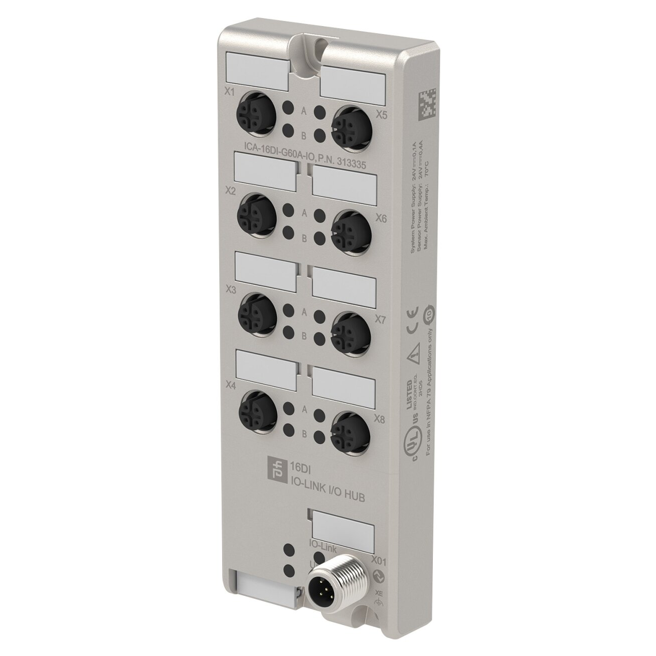 Pepperl+Fuchs ICA-16DI-G60A-IO (313335) IO-Link įėjimų / išėjimų šakotuvas