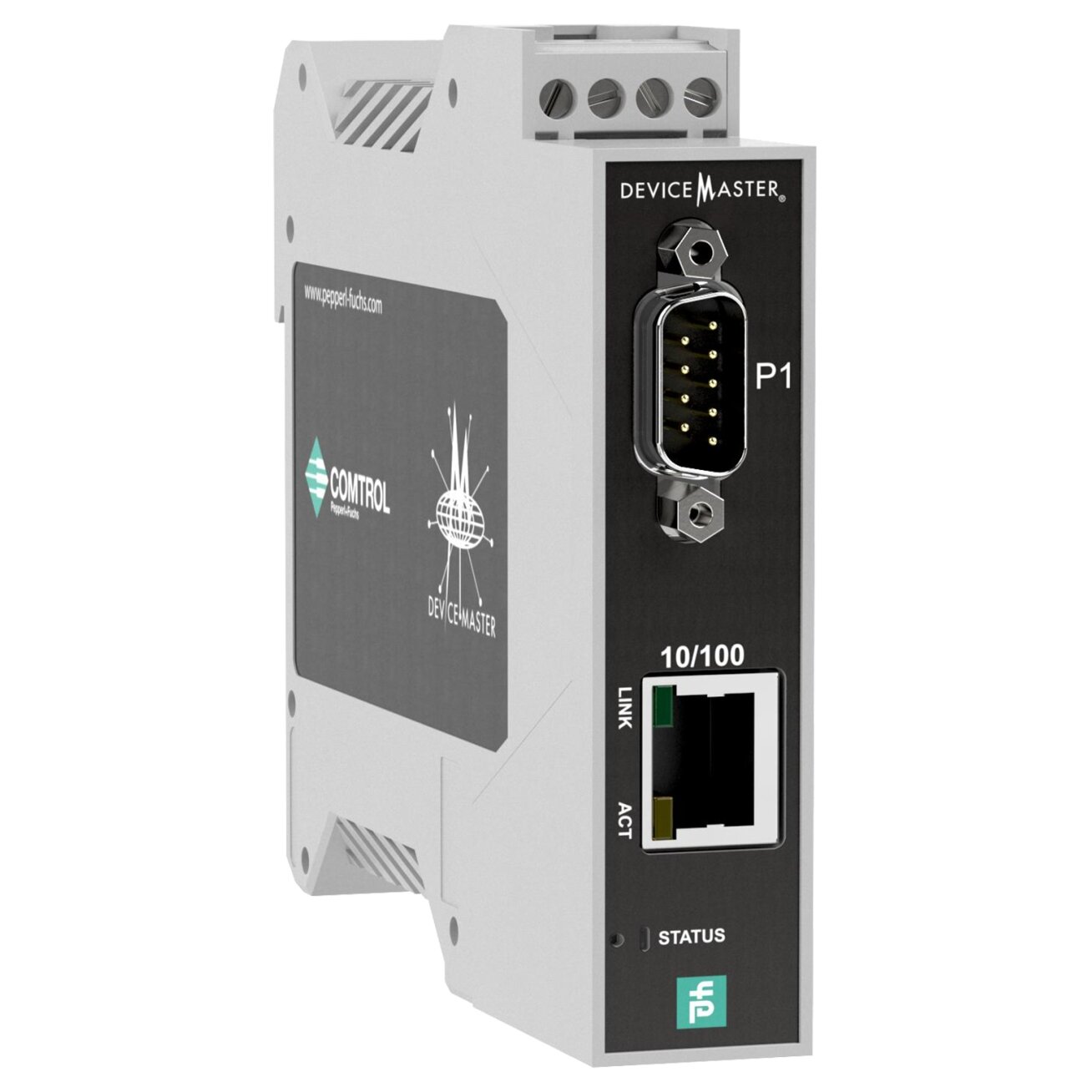 Pepperl+Fuchs ICDM-RX/MOD-DB9/RJ45-DIN (70104882) DeviceMaster nuosekliojo ryšio sietuvas
