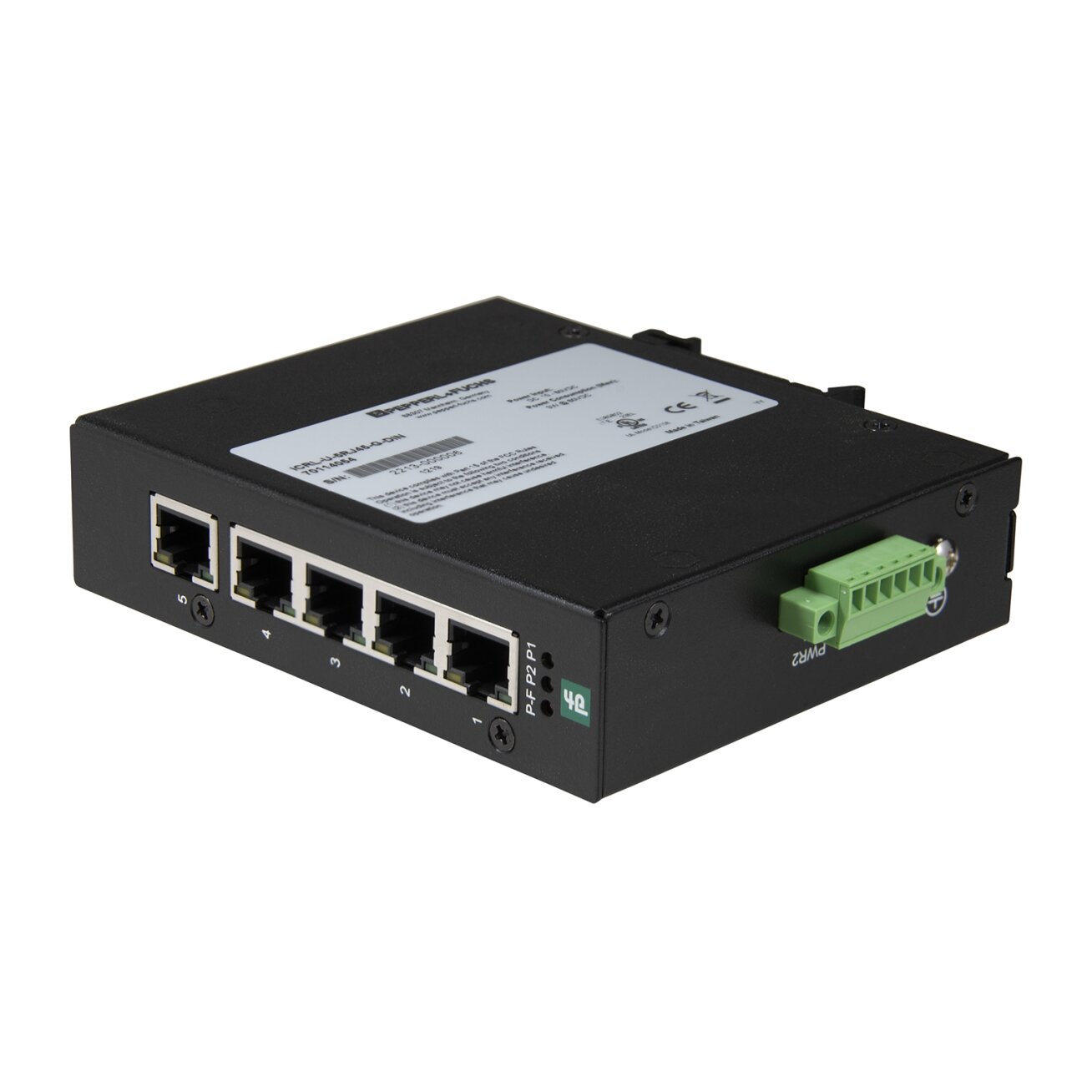 Pepperl+Fuchs ICRL-U-5RJ45-G-DIN (70114054) Nevaldomas Ethernet komutatorius
