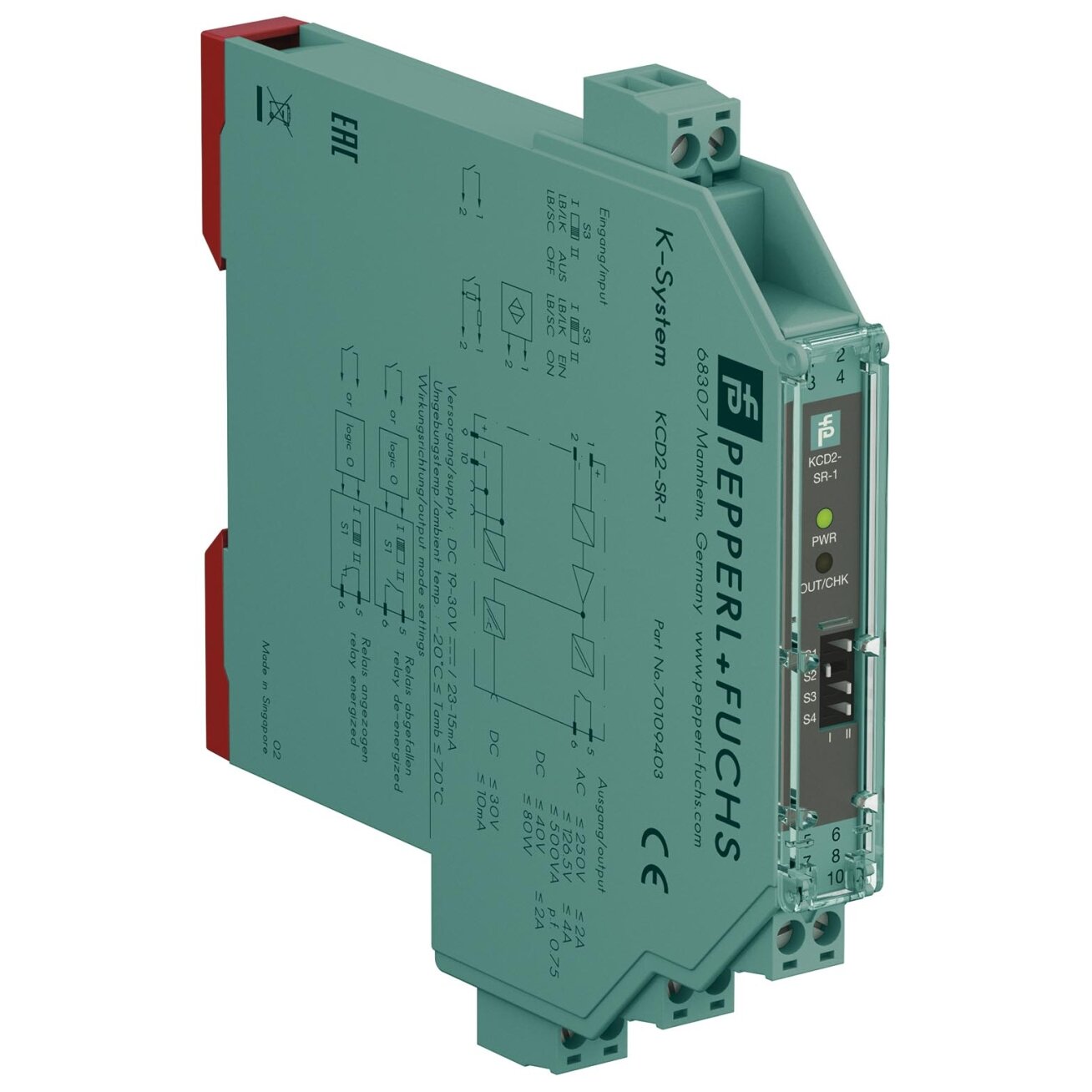 Pepperl+Fuchs KCD2-SR-1 (70109403) Komutacinis stiprintuvas