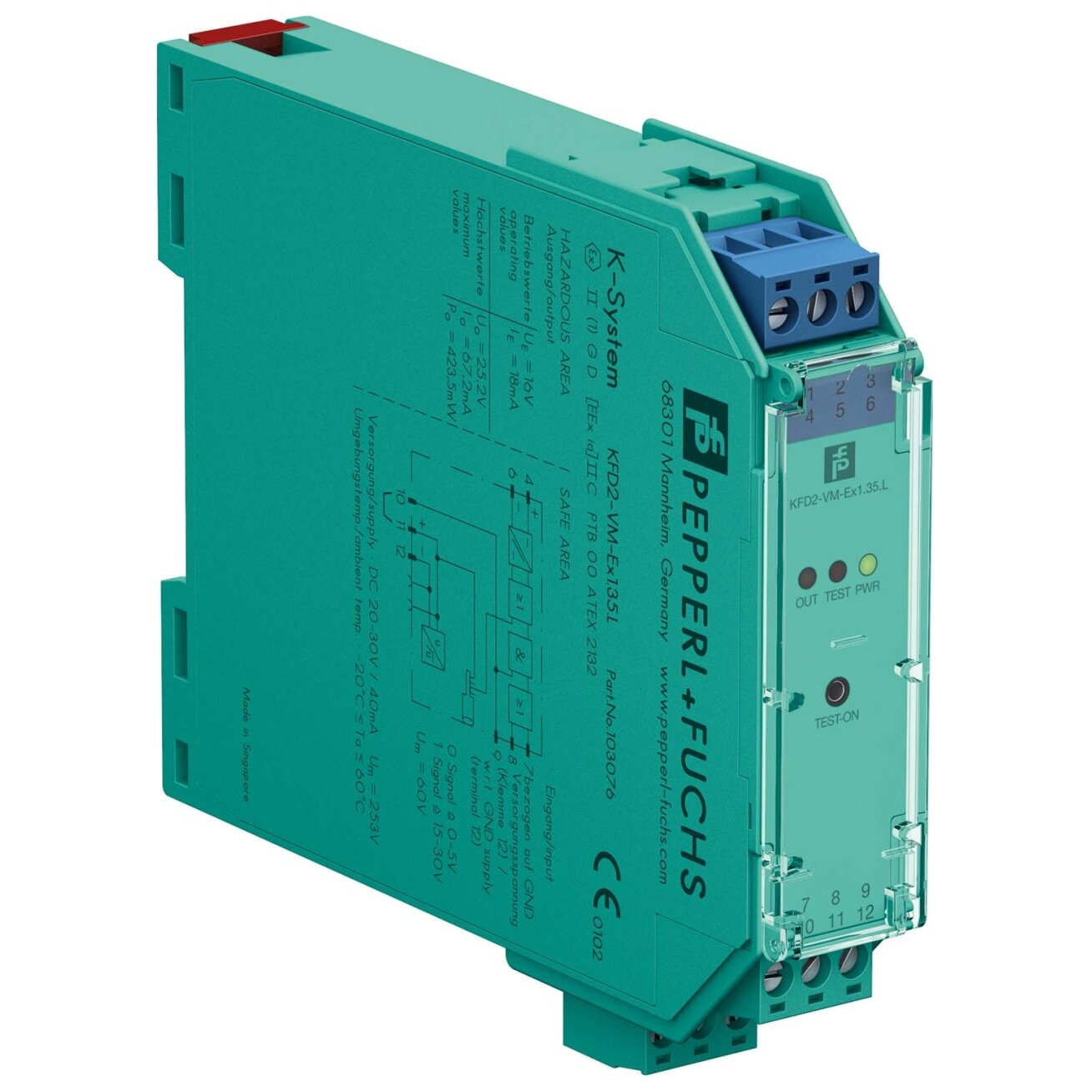 Pepperl+Fuchs KFD2-VM-EX1.35.L (103076) Vožtuvo valdymo modulis