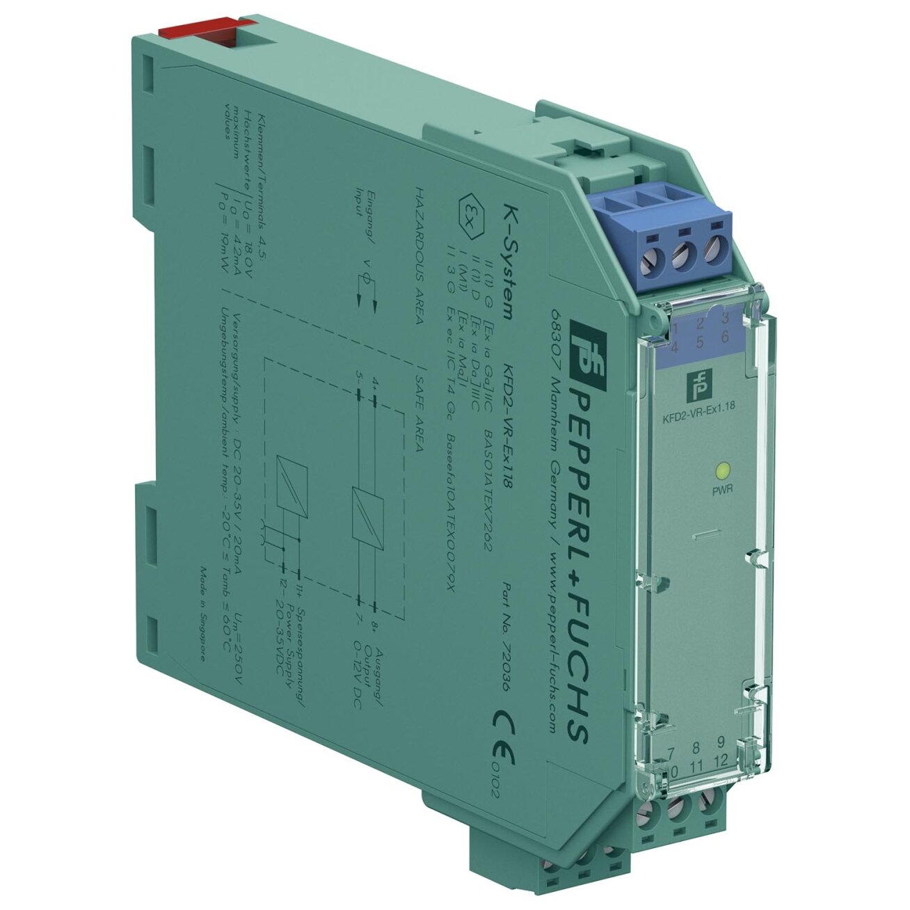 Pepperl+Fuchs KFD2-VR-EX1.18 (072036) Kartotuvas