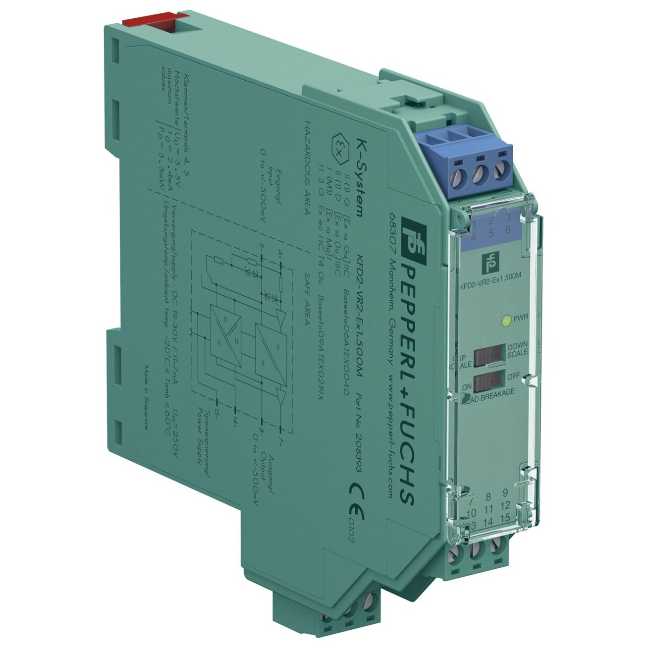 Pepperl+Fuchs KFD2-VR2-EX1.500M (208393) Kartotuvas