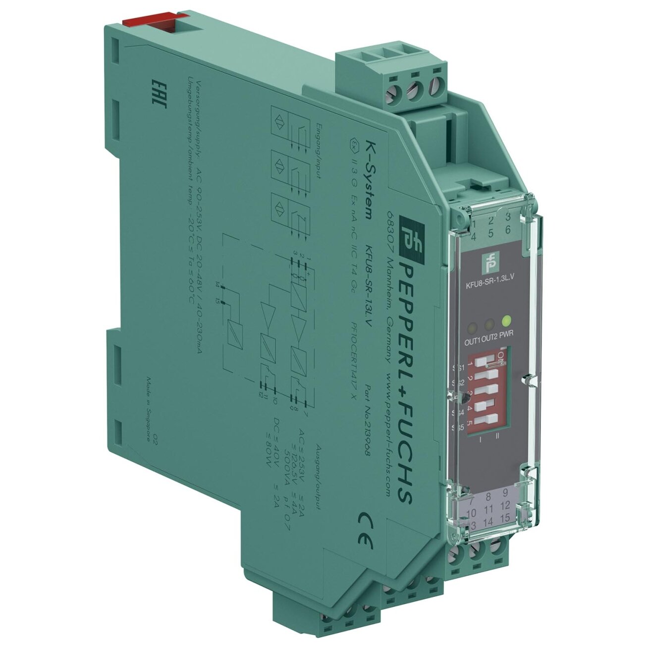 Pepperl+Fuchs KFU8-SR-1.3L.V (213968) Komutacinis stiprintuvas
