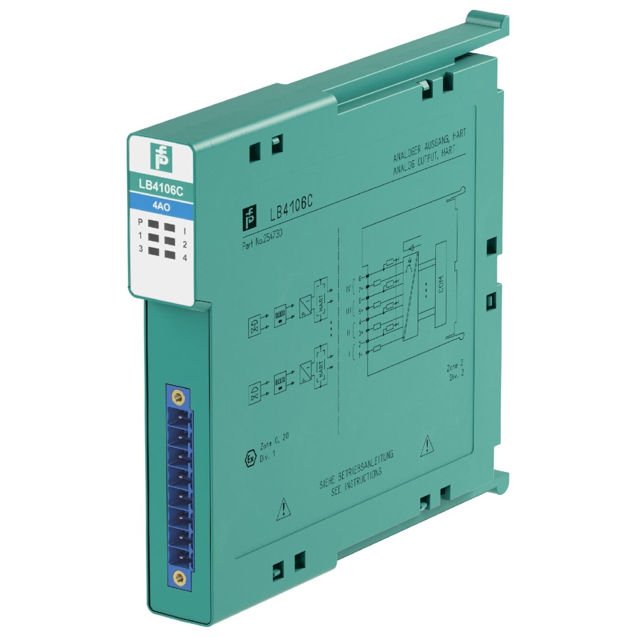 Pepperl+Fuchs LB4106C (254730) Išėjimo izoliatorius