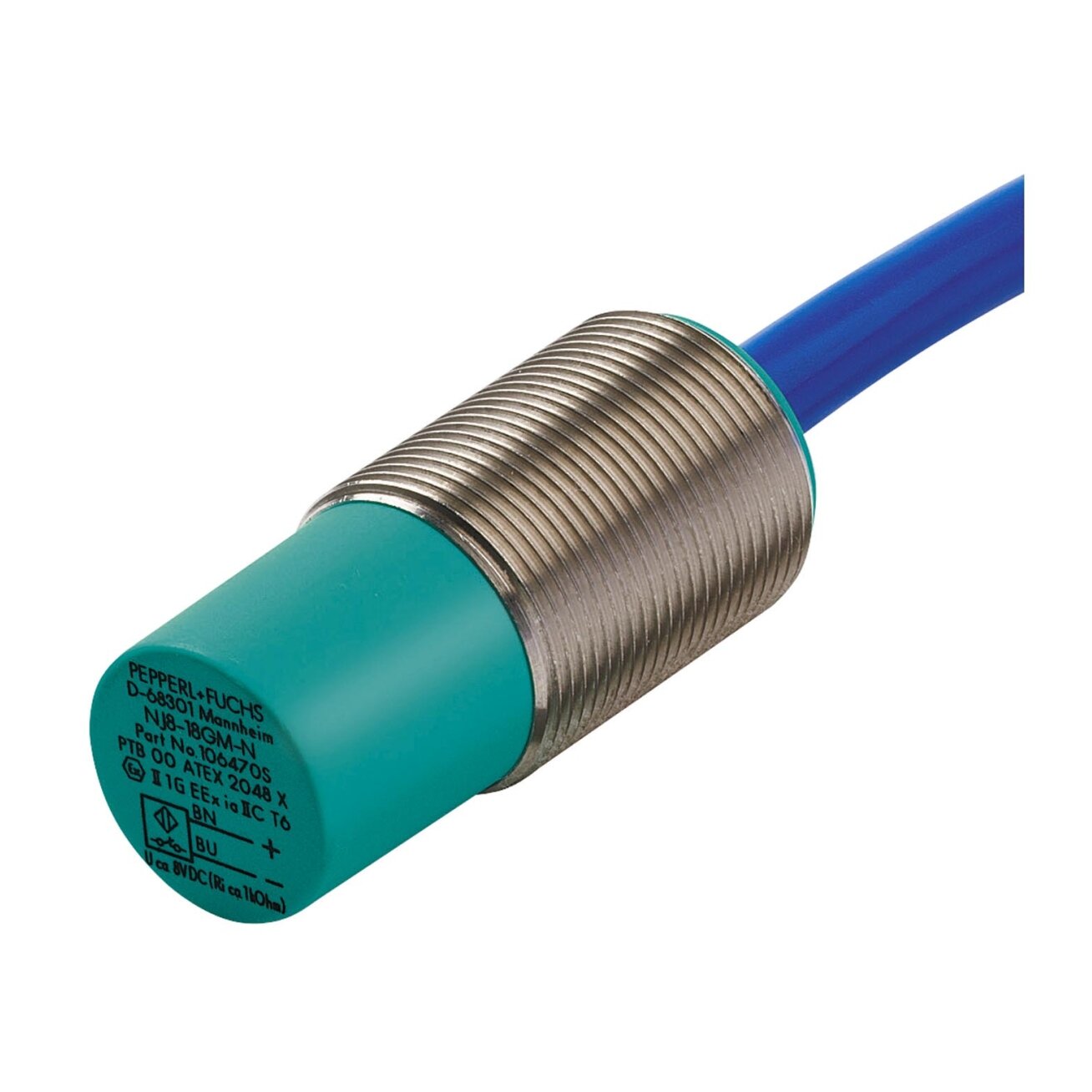 Pepperl+Fuchs NJ8-18GM-N-5M (70133278) Indukcinis jutiklis