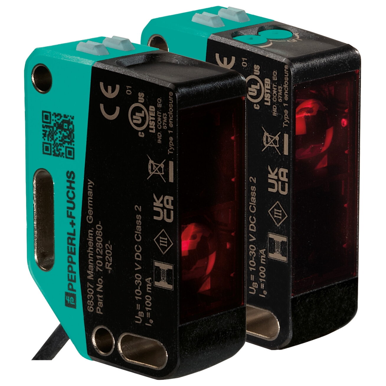 Pepperl+Fuchs OBE35M-R202-SE5-0,3M-V1 (70148118) Atskiro siųstuvo ir imtuvo fotoelektrinių jutiklių pora