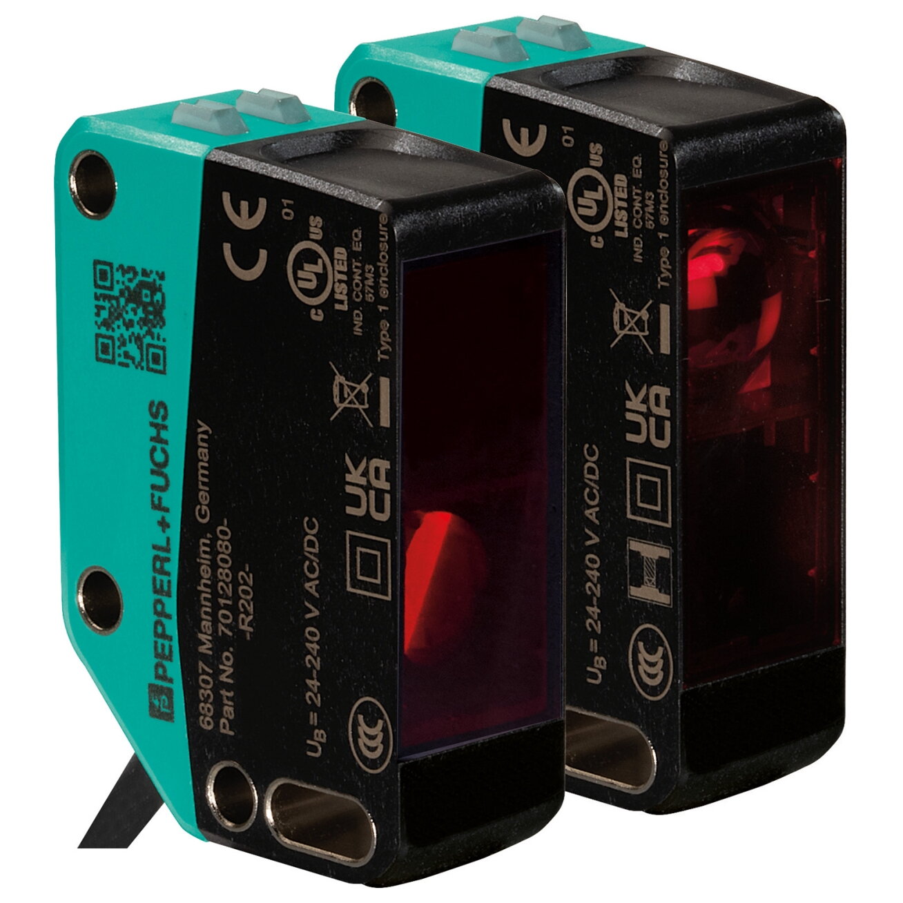 Pepperl+Fuchs OBE35M-R202-SK6 (70148121) Atskiro siųstuvo ir imtuvo fotoelektrinių jutiklių pora