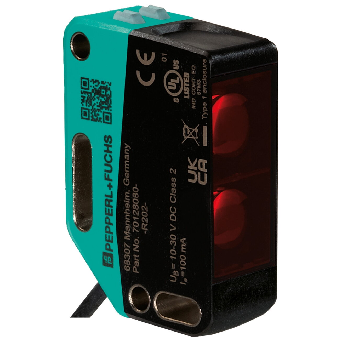Pepperl+Fuchs OBR17M-R202-E2-0,3M-V1 (70128080-100063) Fotoelektrinis jutiklis su atšvaitu