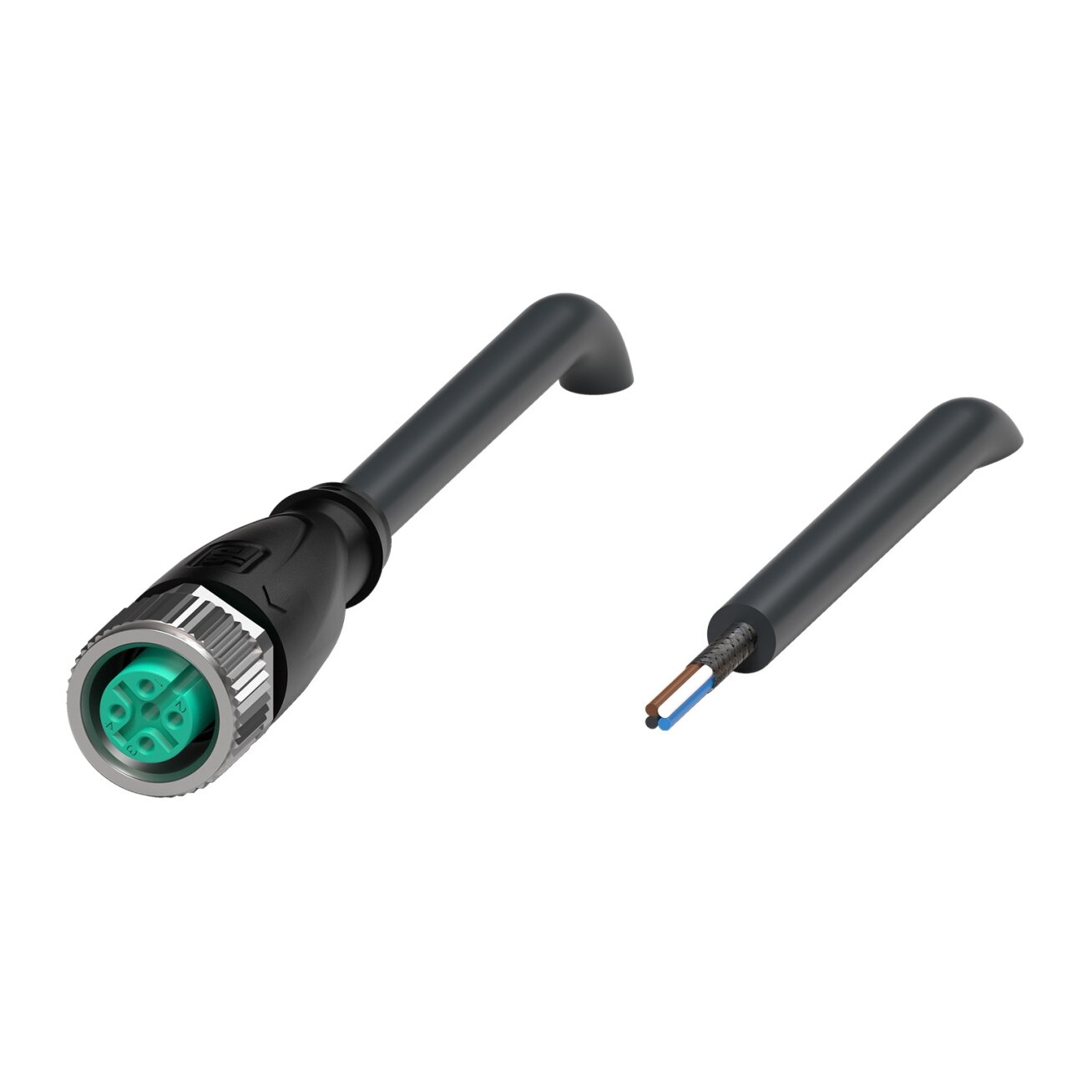 Pepperl+Fuchs V1-G-BK10M-PUR-O1S (240004-100014) Kabelio lizdas
