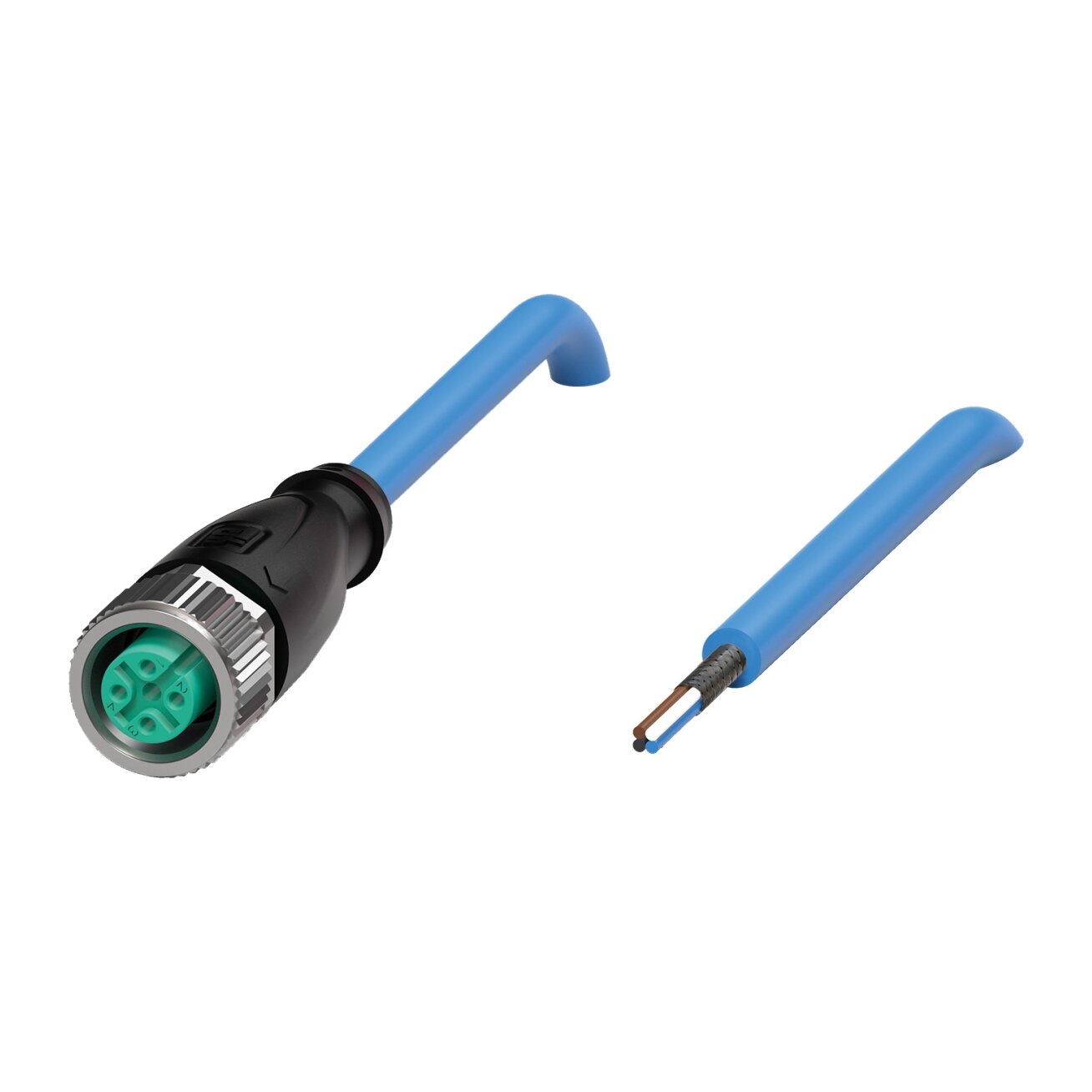 Pepperl+Fuchs V1-G-N4-5M-PUR-N4S (70159373) Kabelis su lizdine jungtimi