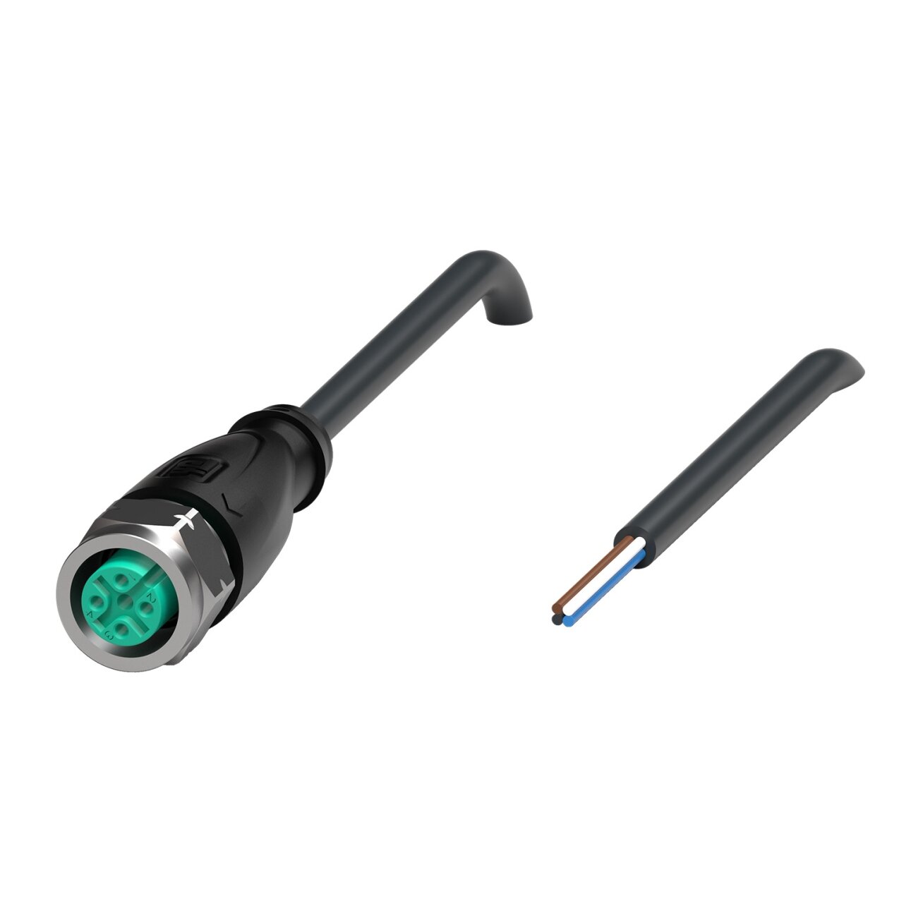 Pepperl+Fuchs V1-GV4A-BK25M-PUR-O1 (70182975) Kabelis su lizdine jungtimi