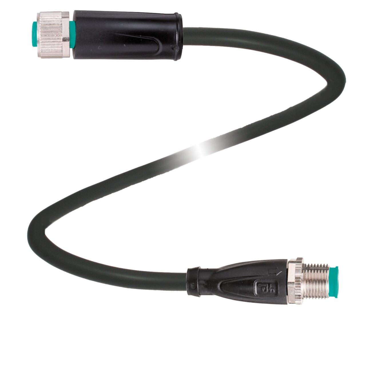 Pepperl+Fuchs V1-GX-R-BK1M-PUR-V1-G-YWSN (70190274) Ilginamasis kabelis