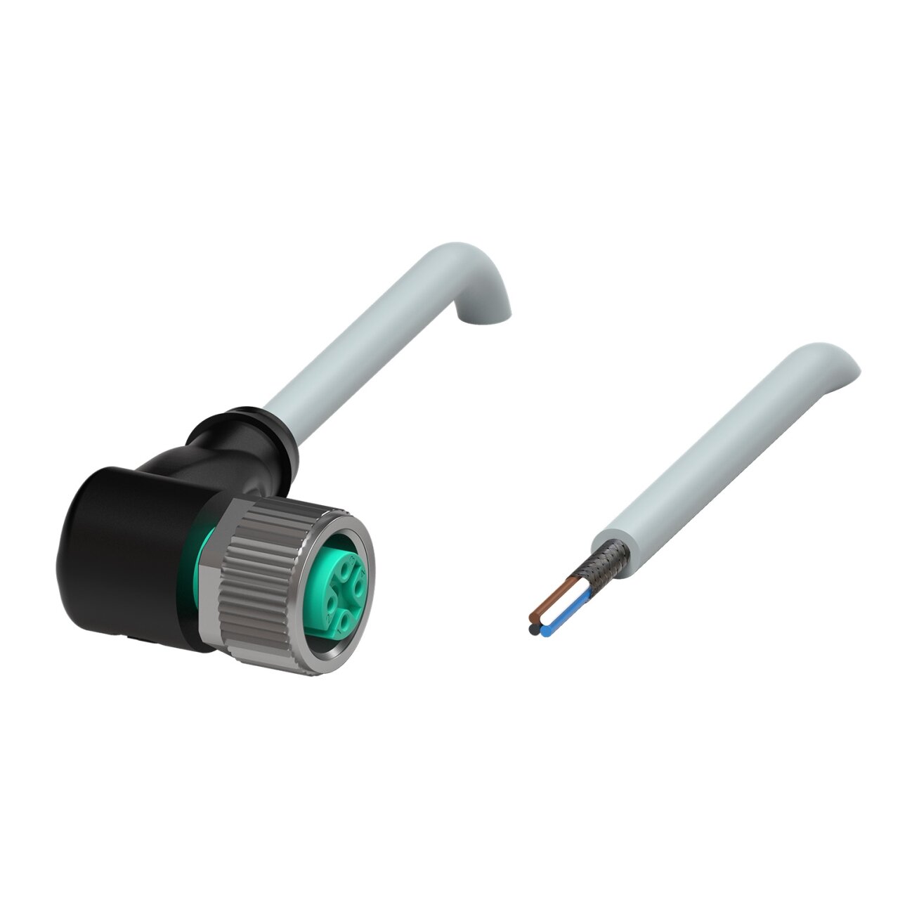 Pepperl+Fuchs V1-W-10M-PUR-ABG0 (293640) Kabelis su lizdine jungtimi