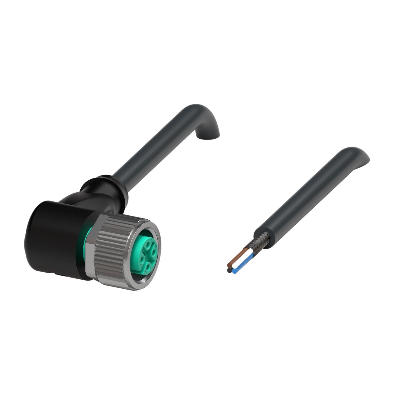 Pepperl+Fuchs V1-W-BK5M-PUR-U/ABG (70142171-100023) Kabelis su prisukama M12 jungtimi