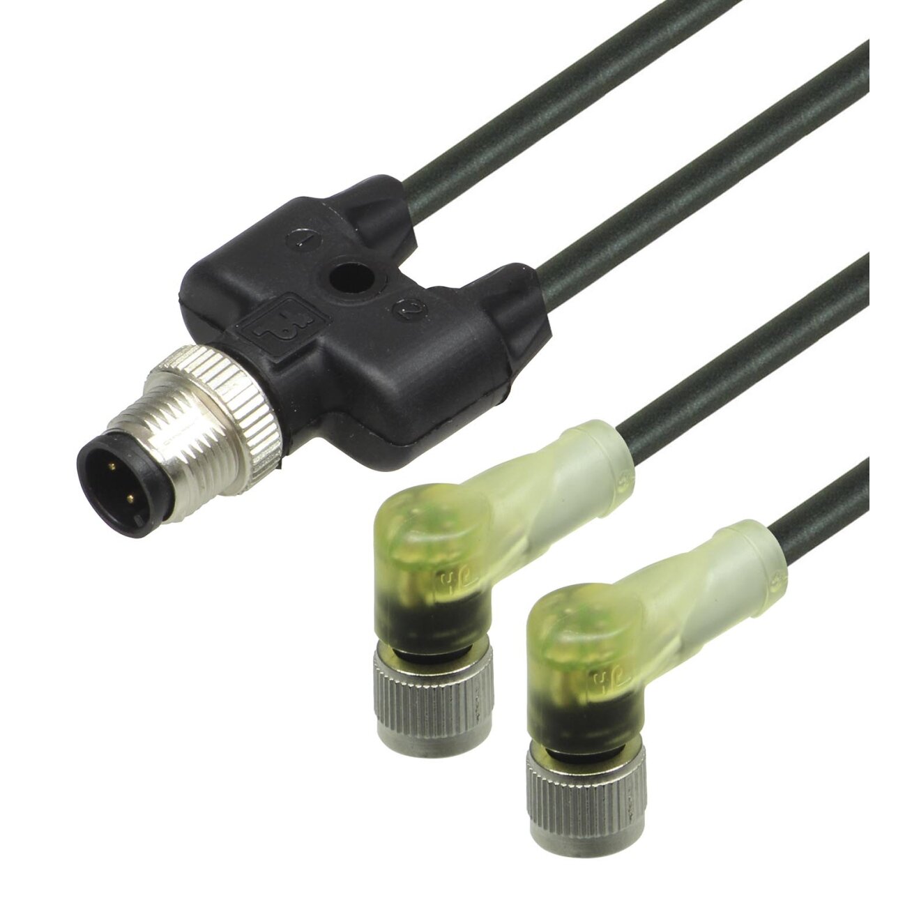 Pepperl+Fuchs V1-W-E2-BK1M-PUR-A-T-V1-G (260171) Kabelis su Y formos šakotuvu Pepperl+Fuchs V1-W-E2-BK1M-PUR-A-T-V1-G (260171) Kabelis su Y formos šakotuvu