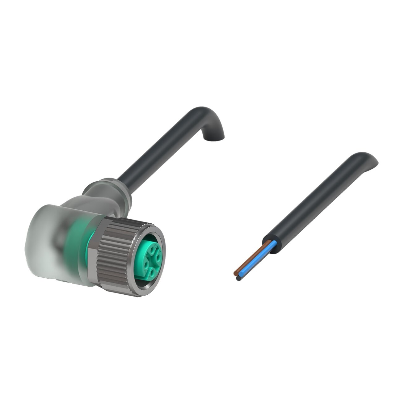 Pepperl+Fuchs V1-W-E2-BK5M-PUR-U (223062) Kabelio lizdas