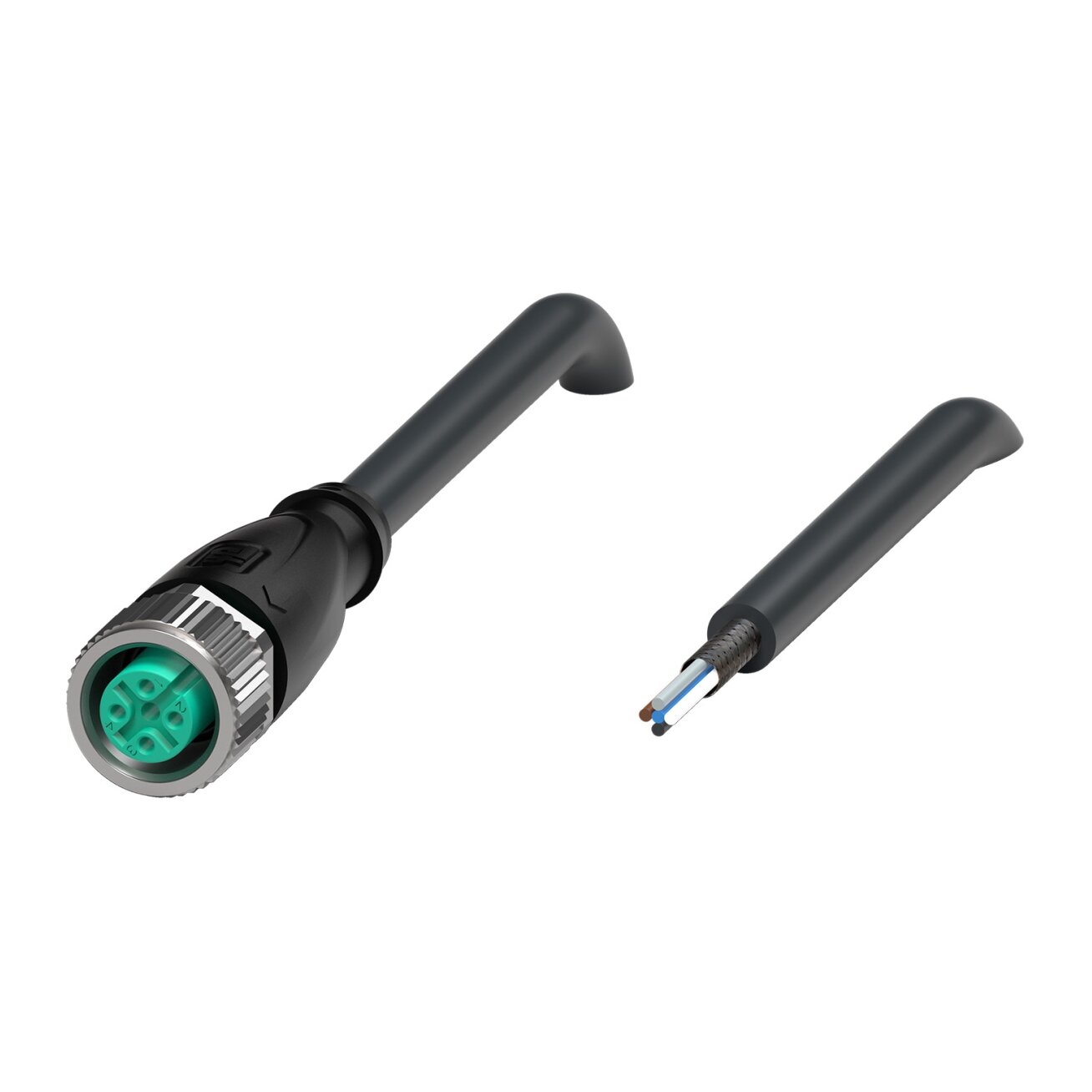 Pepperl+Fuchs V15-G-BK3M-PUR-U/ABG (240004-100030) Kabelio lizdas