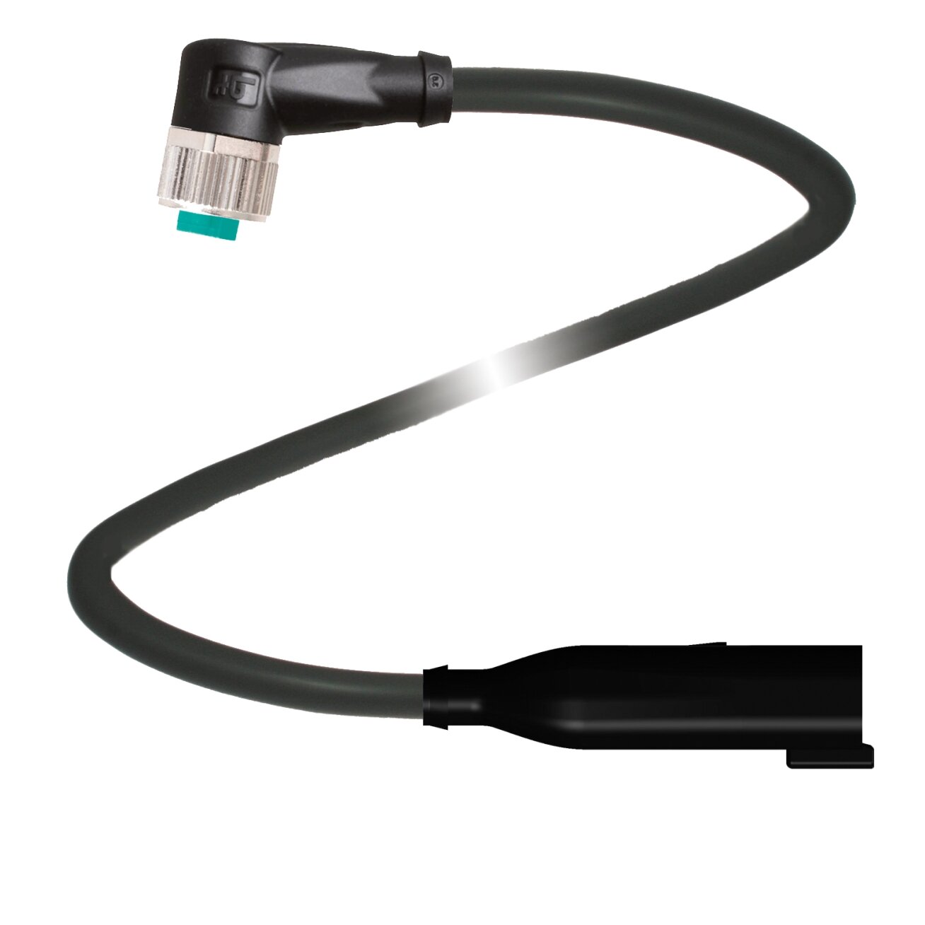 Pepperl+Fuchs V15-W-BK0,6M-PUR-O2/CAN-DT4P-Y (70188491) Adapterio kabelis