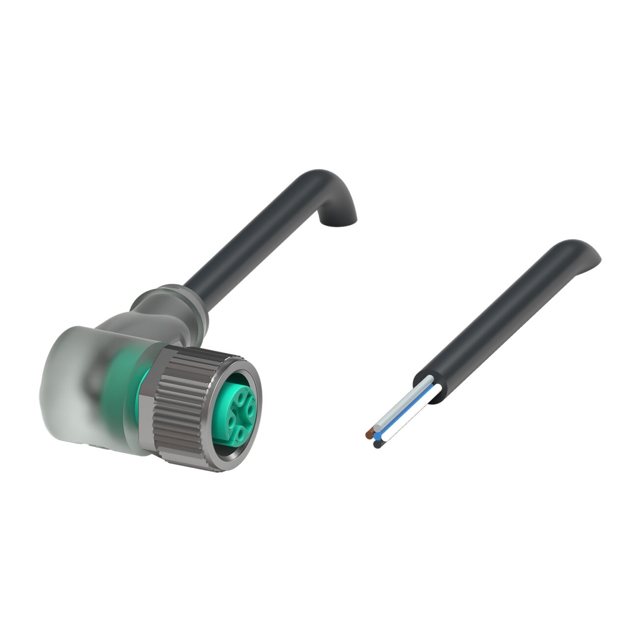 Pepperl+Fuchs V15-W-E8W-BK20M-PUR-A (70131568) Kabelis su lizdine jungtimi