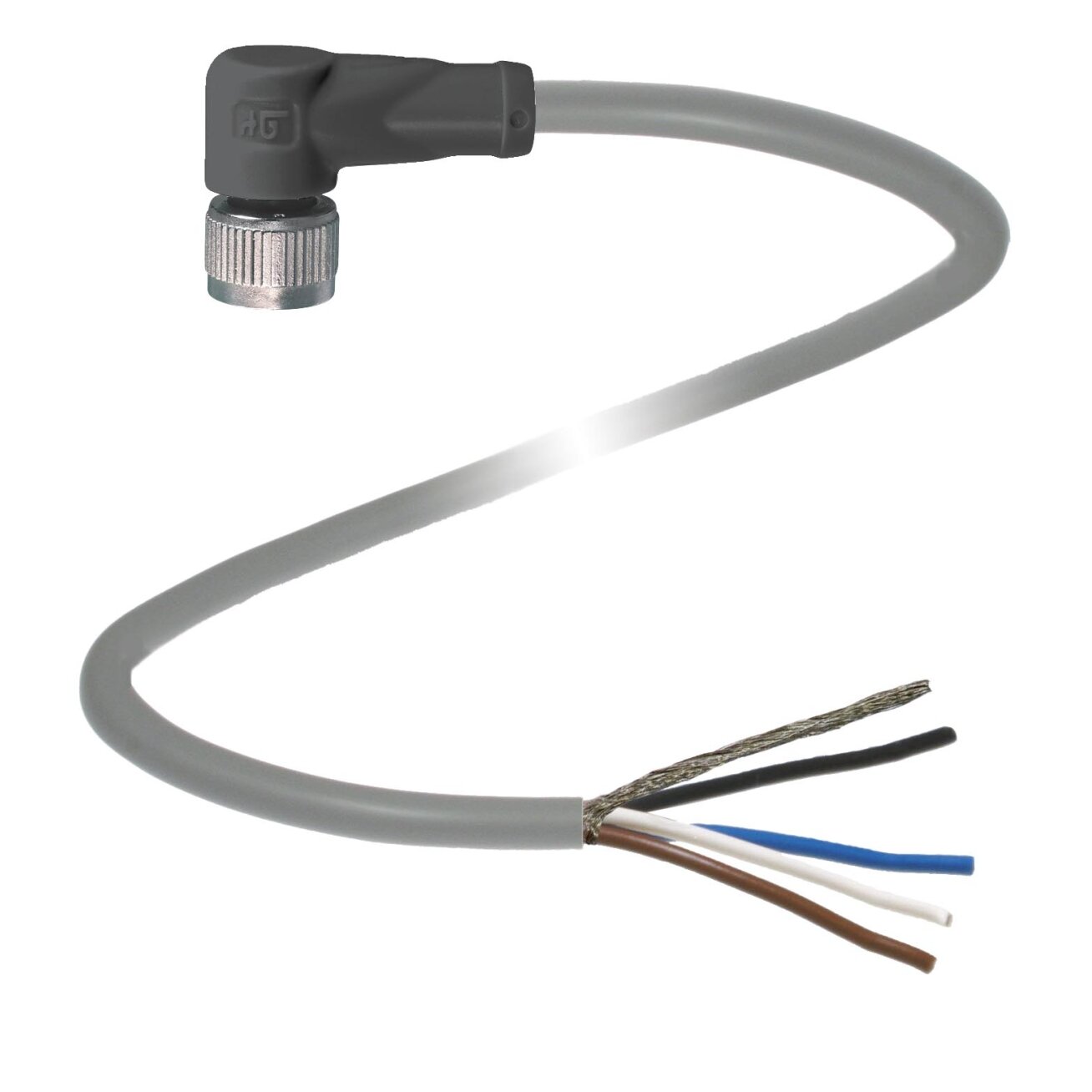 Pepperl+Fuchs V17-W-BK2M-PUR-U/ABG (456509) Kabelio lizdas