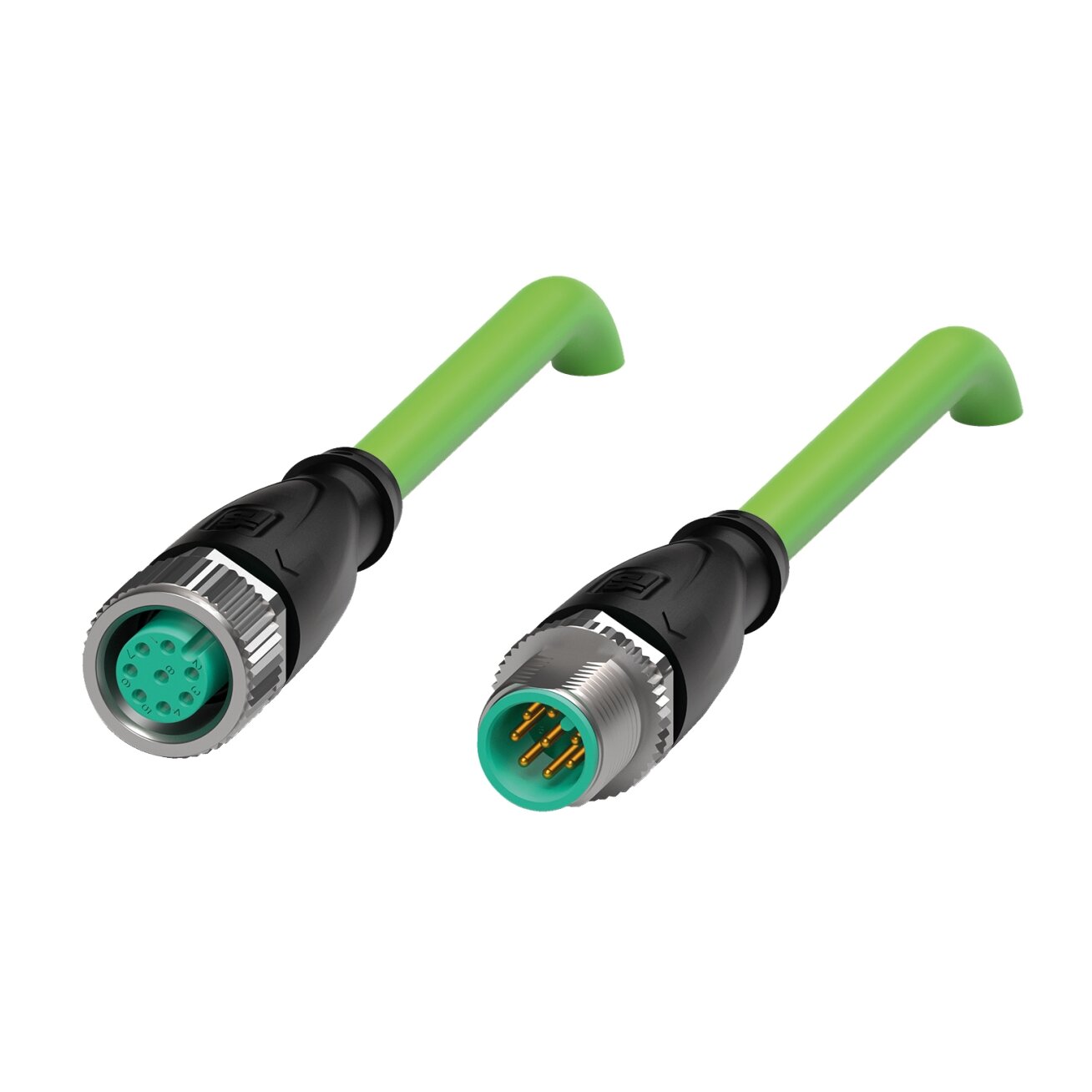 Pepperl+Fuchs V19-G-GN1M-PUR-E2S-V19-G (70168614) Ethernet kabelis su jungtimis