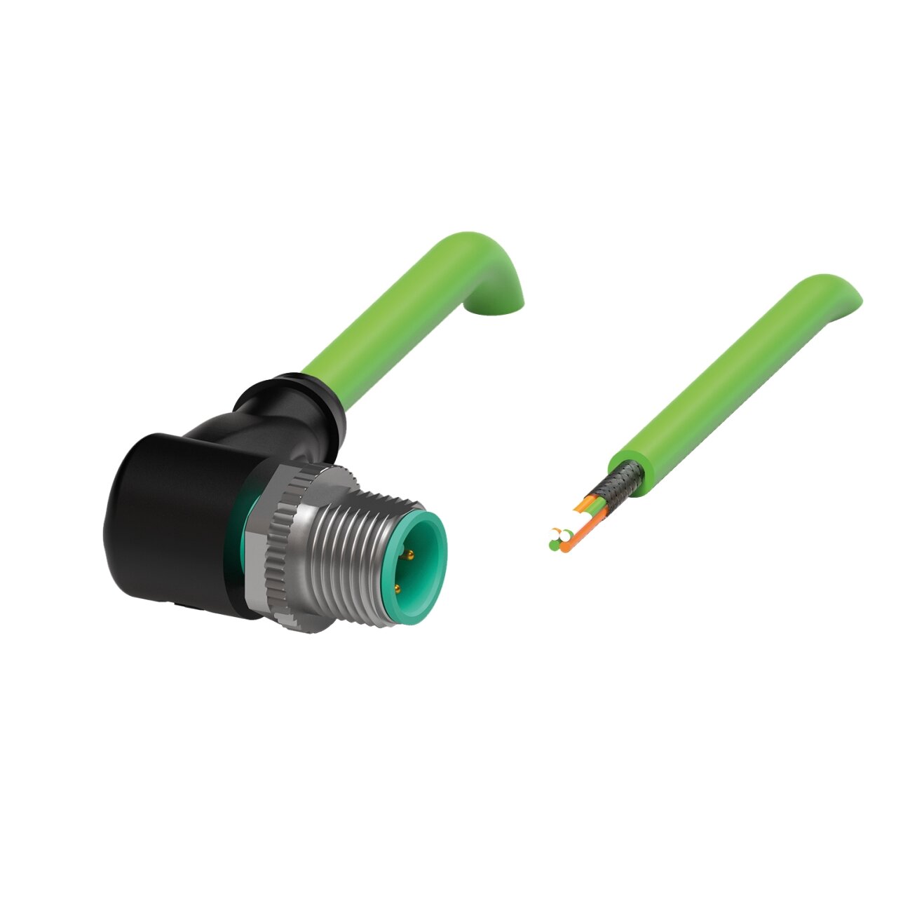 Pepperl+Fuchs V1SD-W-GN10M-PUR-E2S (70164937) Ethernet kabelis