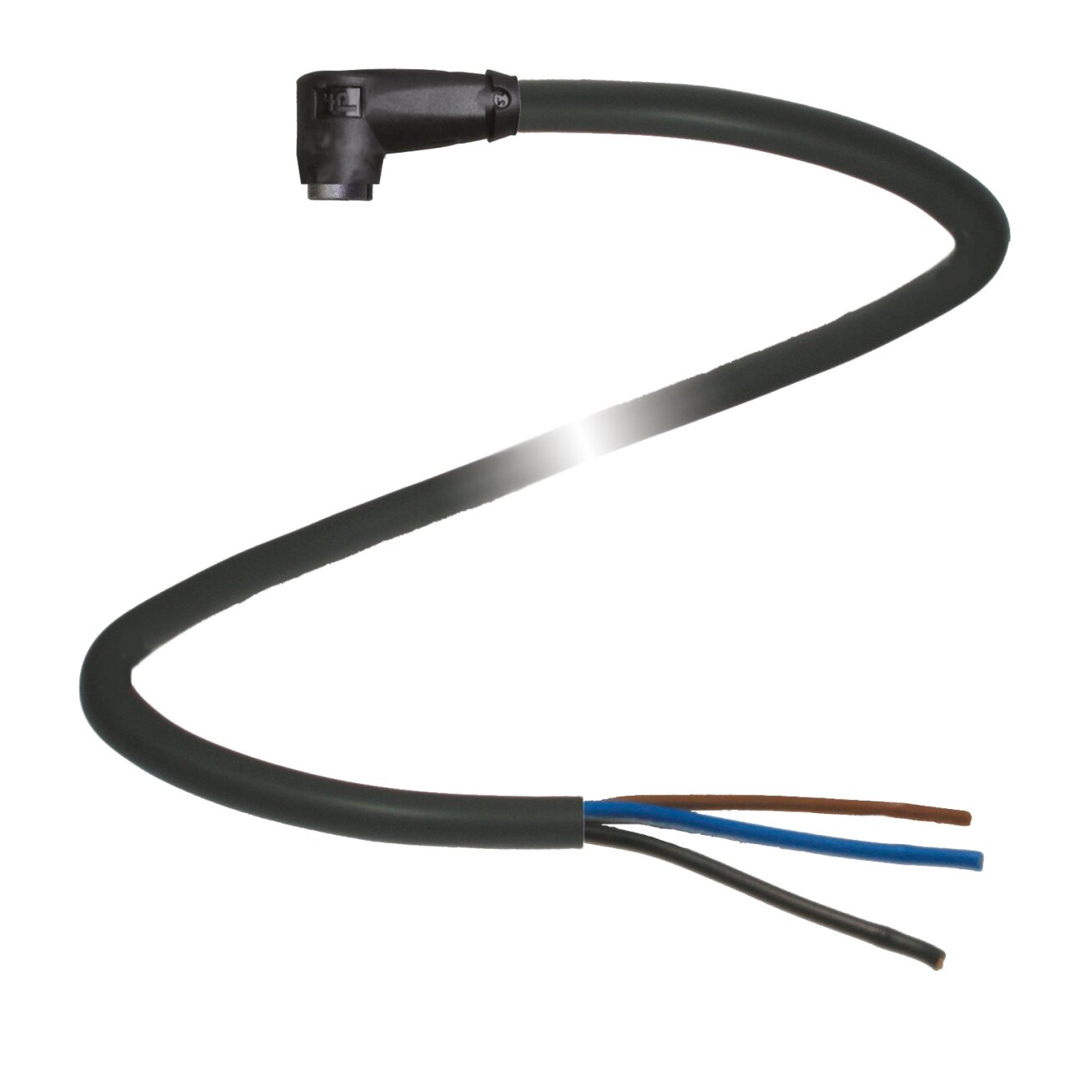 Pepperl+Fuchs V3-WR-BK3M-PUR-U (70182796) Kabelis su lizdine jungtimi
