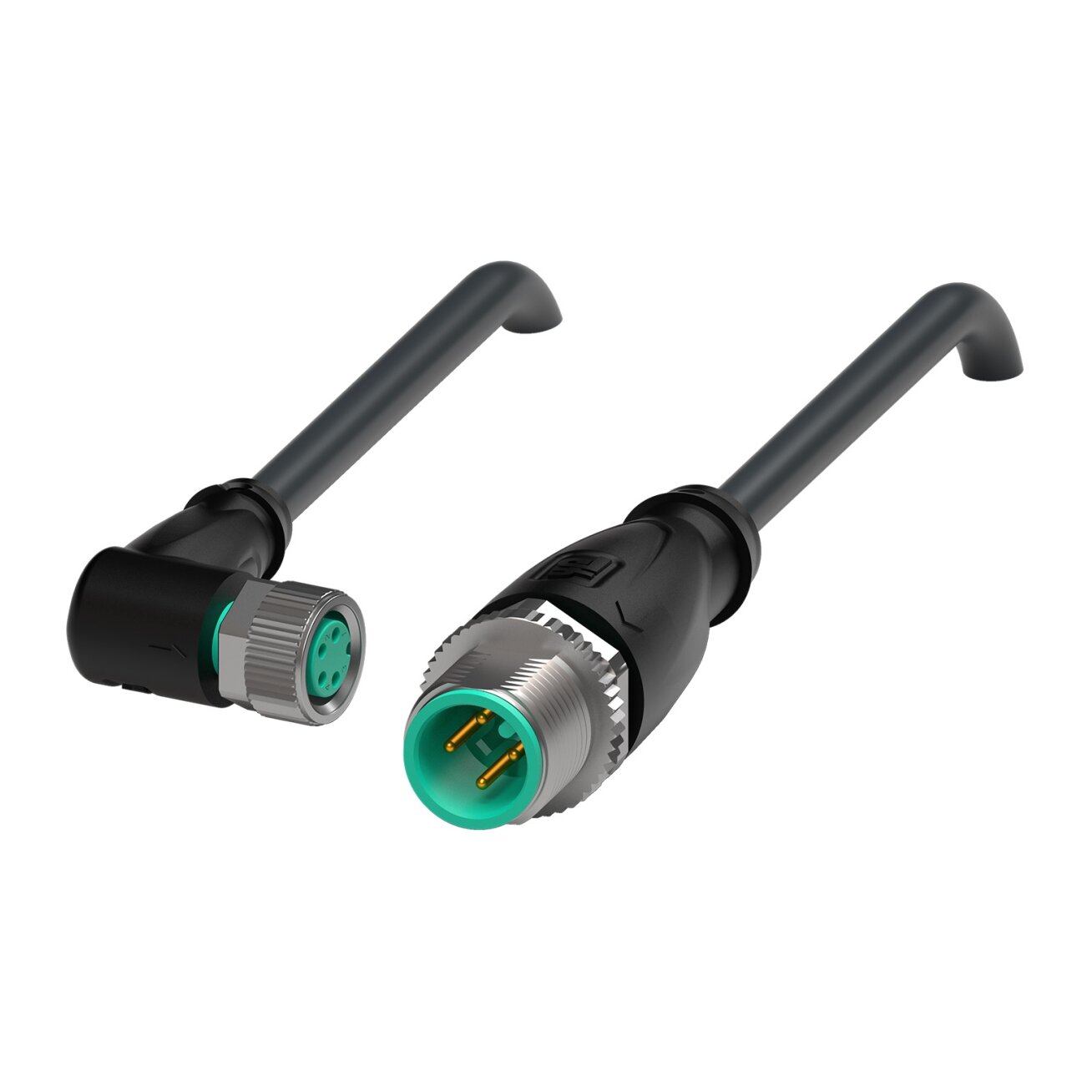 Pepperl+Fuchs V31-WM-BK2,5M-PUR-A-V1-G (314700) M8–V12 ilginamasis kabelis