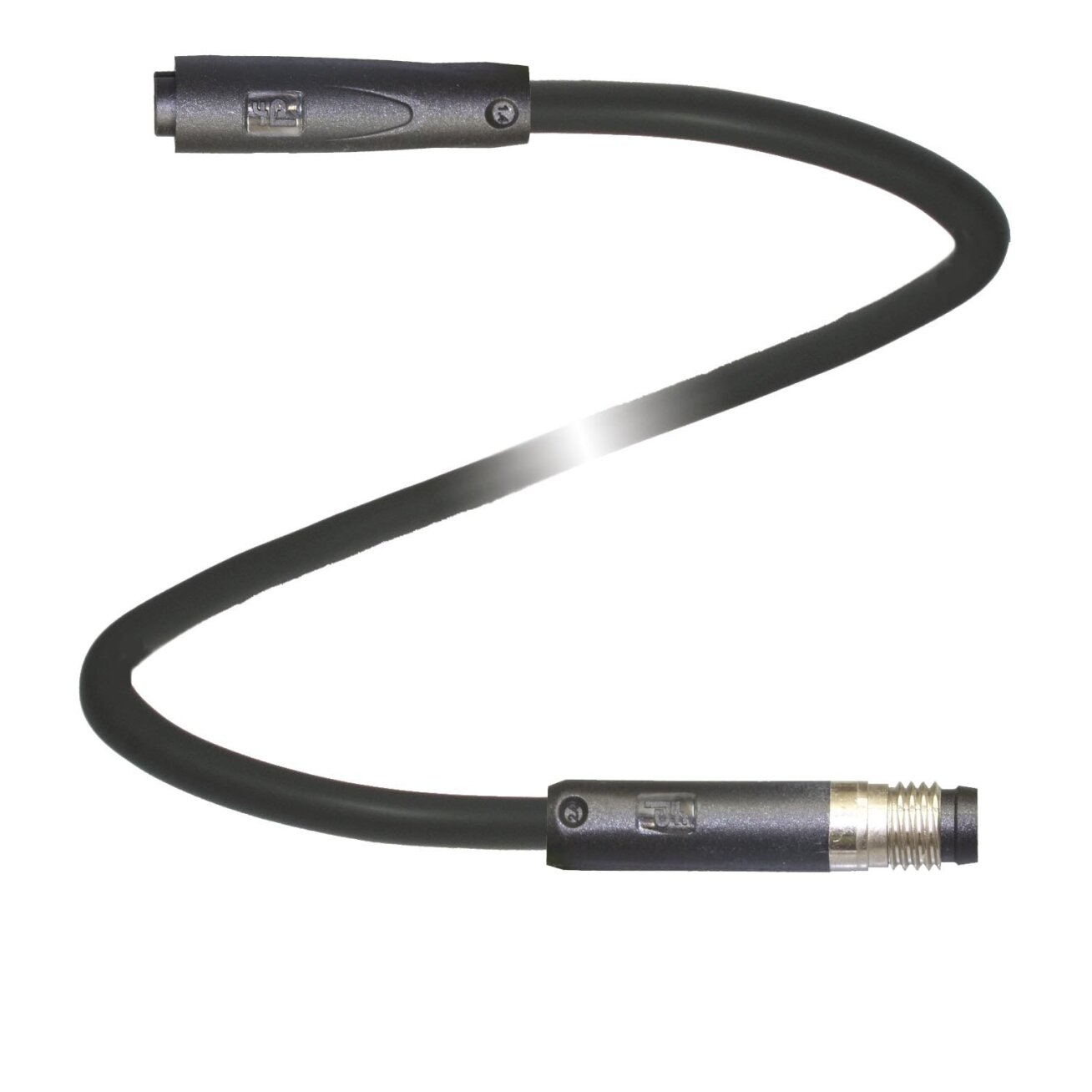 Pepperl+Fuchs V311-GR-BK0,5M-PUR-U-V311-GR (70127484-100005) Kabelis su užspaudžiama M8 jungtimi, be LED ir ekranavimo