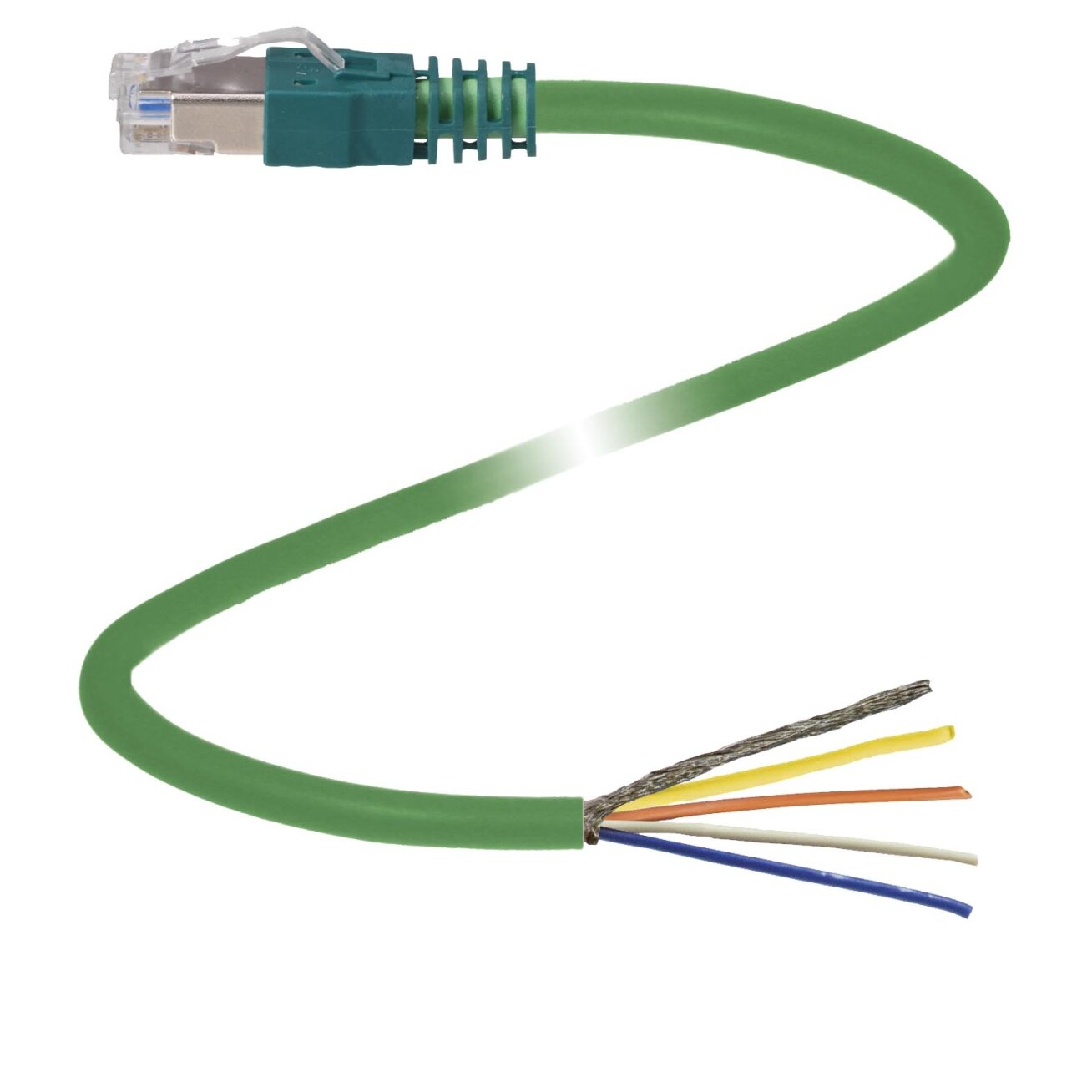Pepperl+Fuchs V45-G-C5-GN3M-PUR-E1S (70108171) Ethernet kabelis su jungtimis