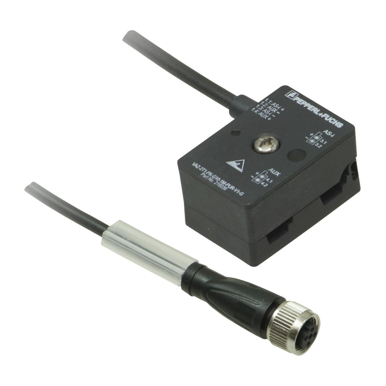 Pepperl+Fuchs VAZ-2T1-FK-G10-5M-PUR-V1-G (216038) AS-Interface pasyvusis šakotuvas