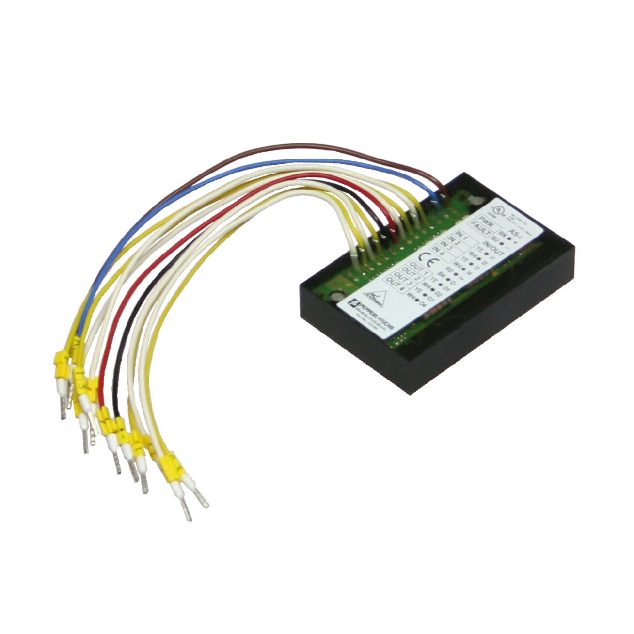 Pepperl+Fuchs VBA-4E4A-CB1-ZEJ/E2J-FL (221284) AS-Interface spausdintinės plokštės modulis