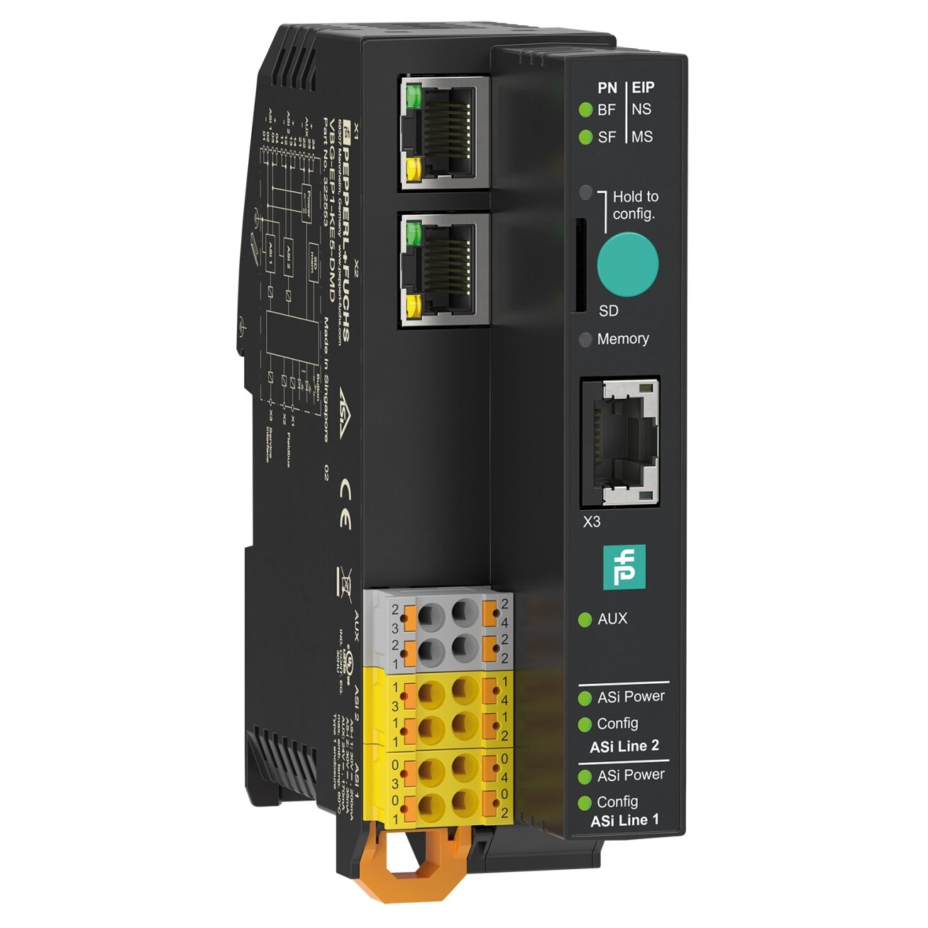 Pepperl+Fuchs VBG-EP1-KE5-D (322546) AS-Interface tinklų sietuvas
