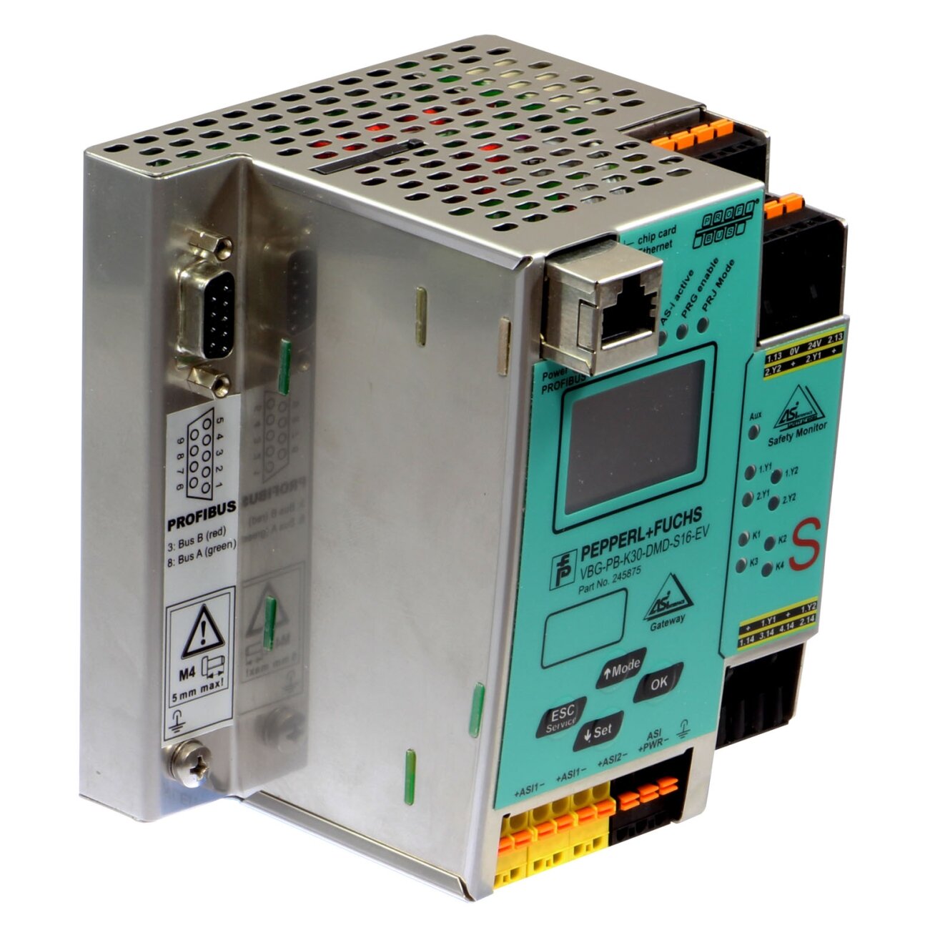 Pepperl+Fuchs VBG-PB-K30-DMD-S16-EV (245875) AS-Interface saugos tinklų sietuvas