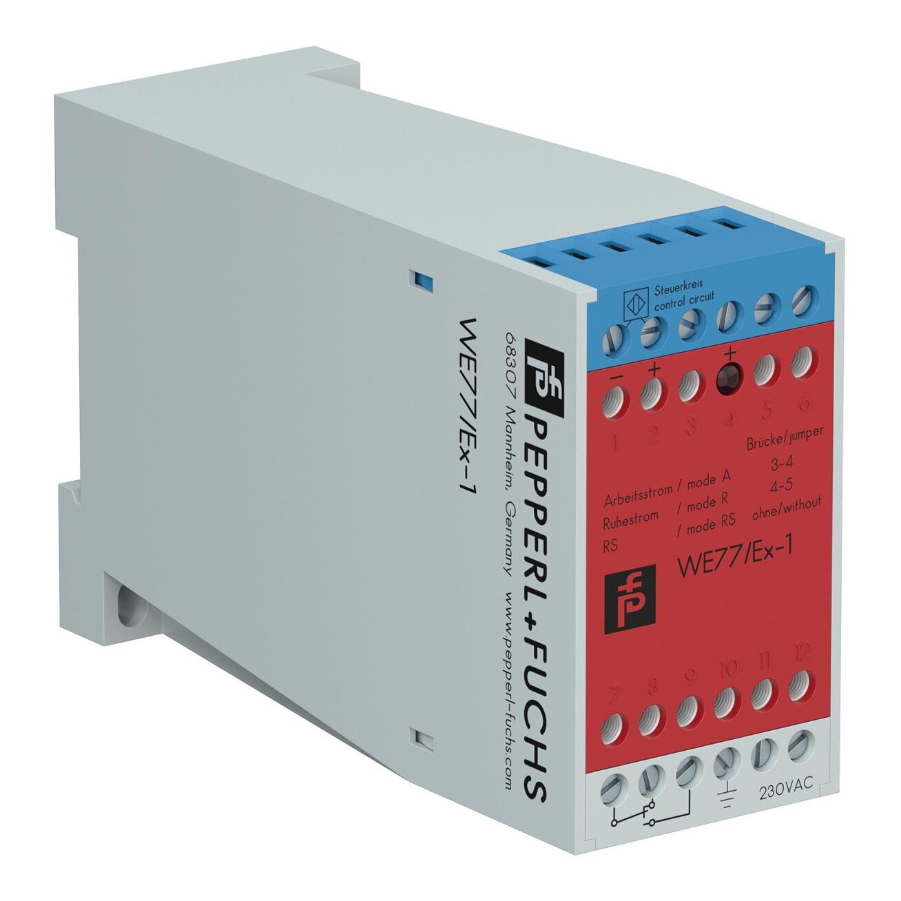 Pepperl+Fuchs WE 77/EX-1 230V (129197) Izoliuotas komutacinis stiprintuvas