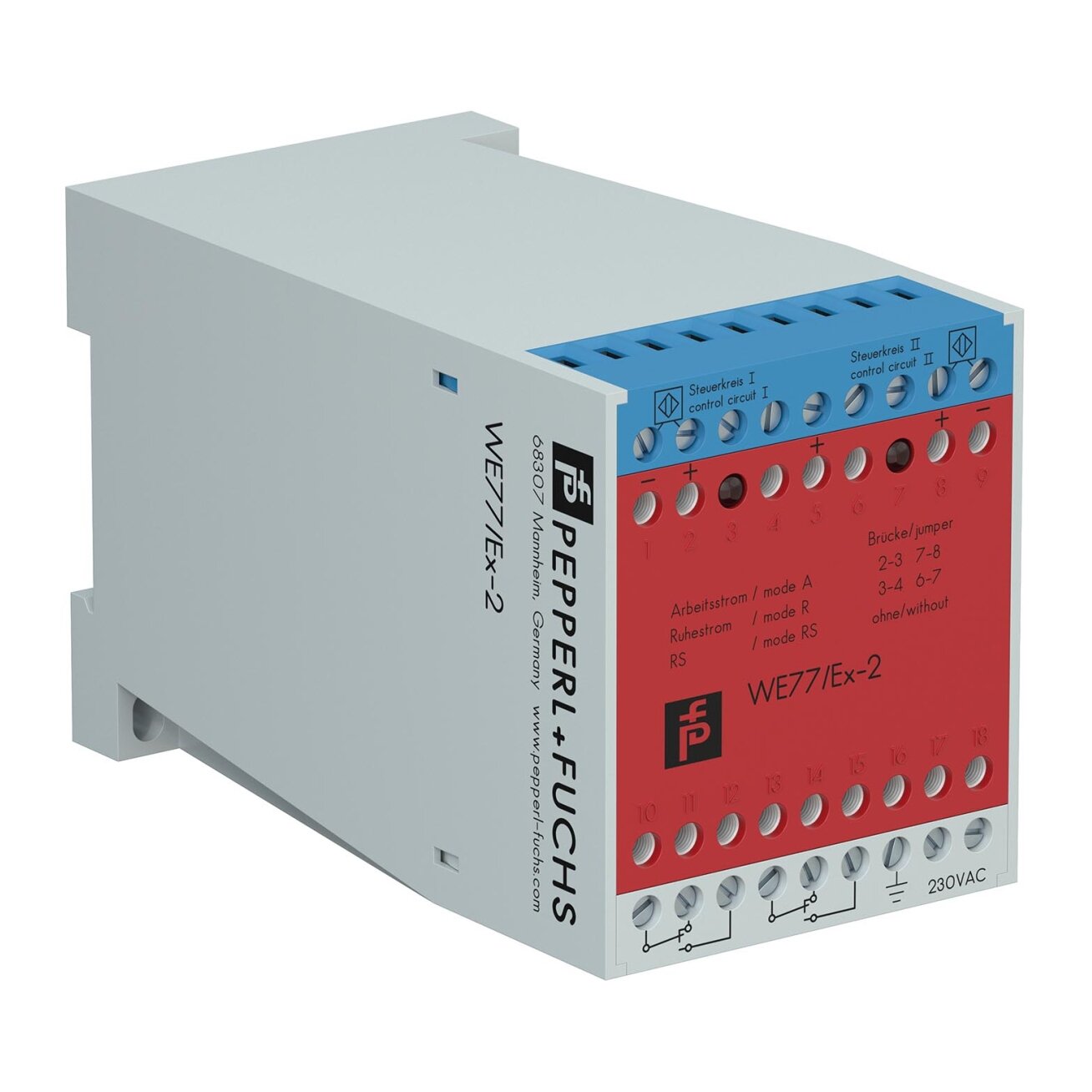 Pepperl+Fuchs WE 77/EX-2 230V (129198) Izoliuotas komutacinis stiprintuvas