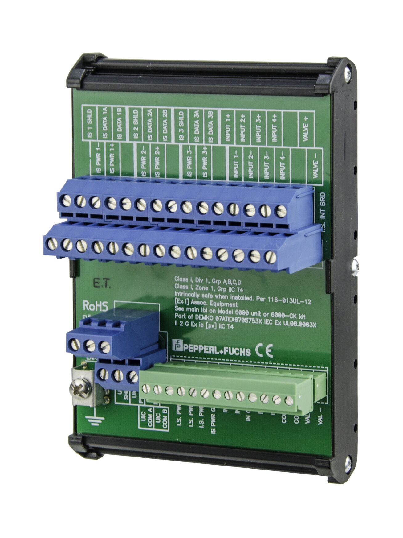 Pepperl+Fuchs 6000-ISB-01 (514507) 6000 series intrinsically safe board, DIN mounting (abbreviated)