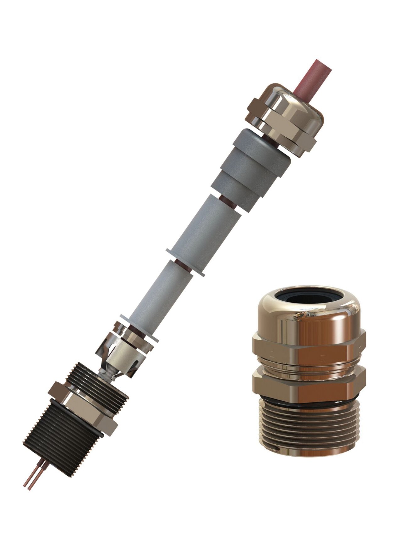 Pepperl+Fuchs CG.EM.M20.BN.C.18.K01 (291279) Cable gland Ex d/e EMC M20 nickel-plated brass Pepperl+Fuchs CG.EM.M20.BN.C.18.K01 (291279) Cable gland Ex d/e EMC M20 nickel-plated brass