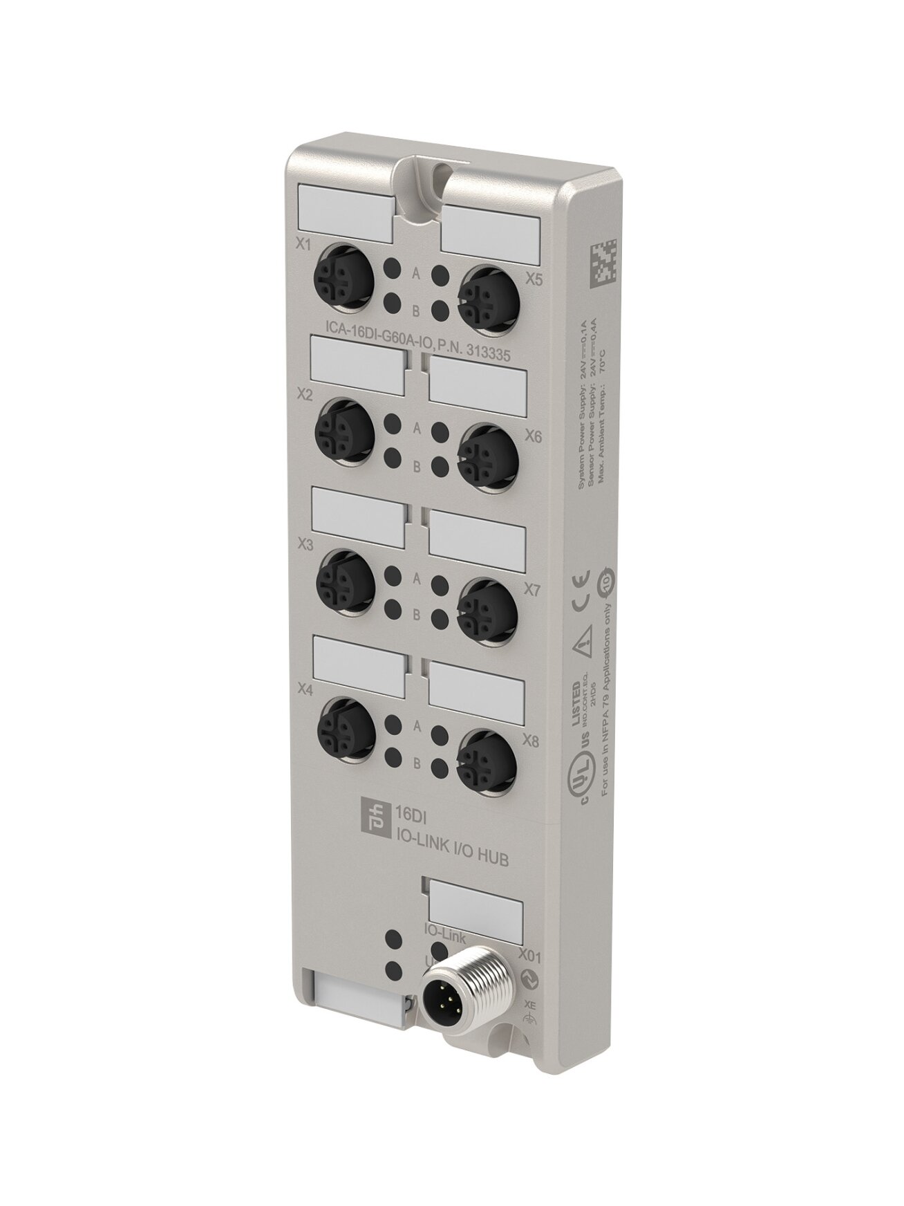 Pepperl+Fuchs ICA-16DI-G60A-IO (313335) IO-Link I/O hub Pepperl+Fuchs ICA-16DI-G60A-IO (313335) IO-Link I/O hub